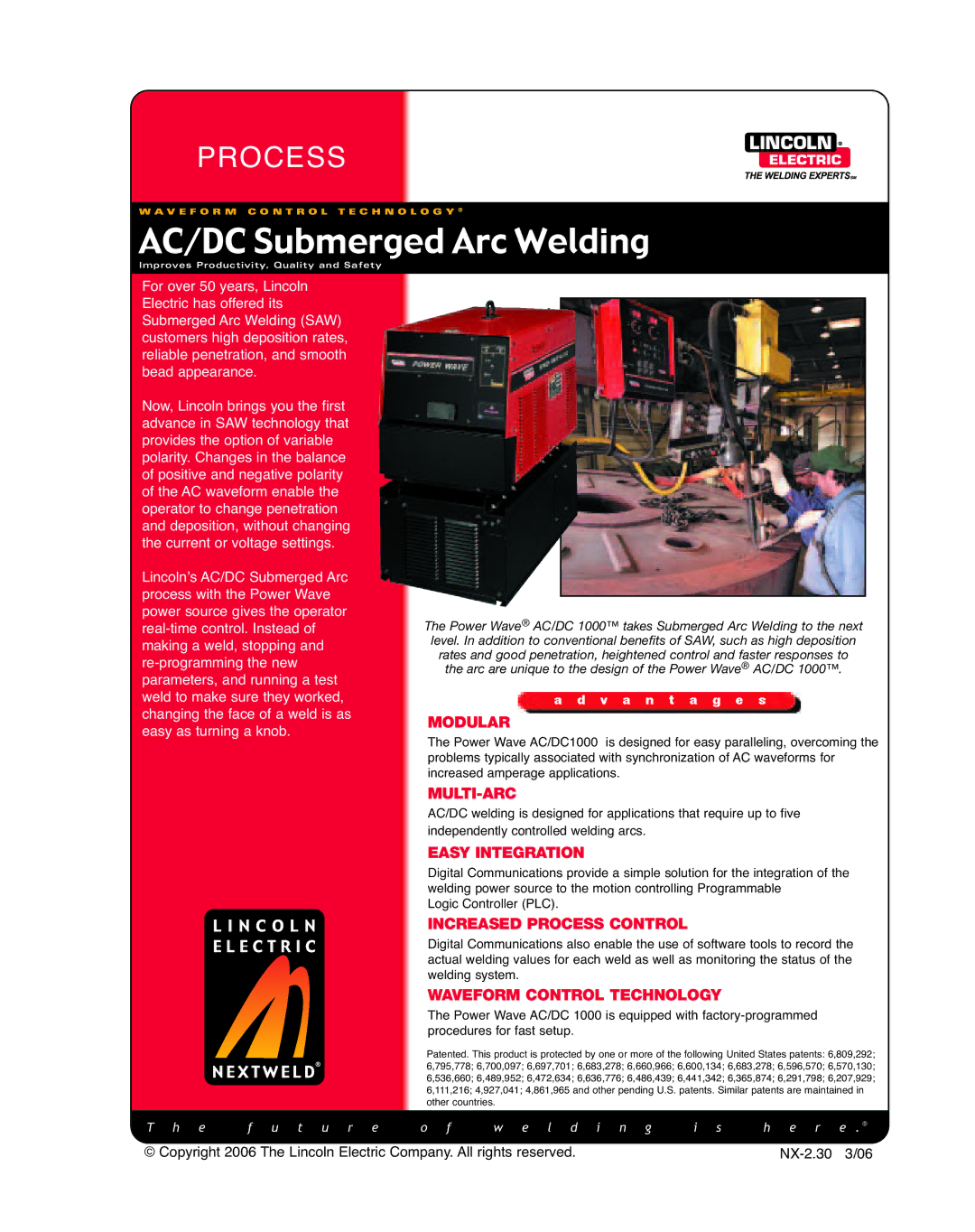 Lincoln Electric AC/DC1000 manual AC/DC Submerged Arc Welding 