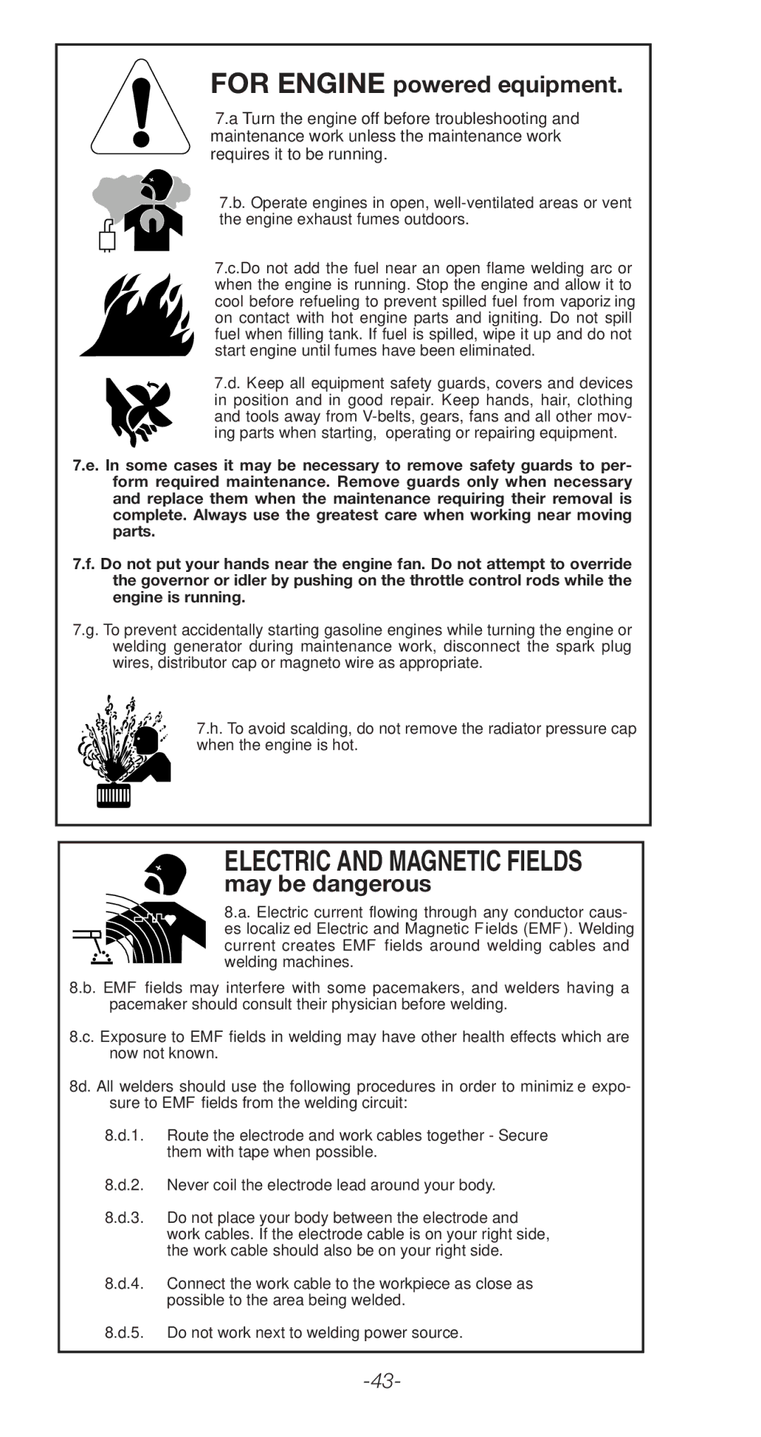 Lincoln Electric C2.410 manual Electric and Magnetic Fields 