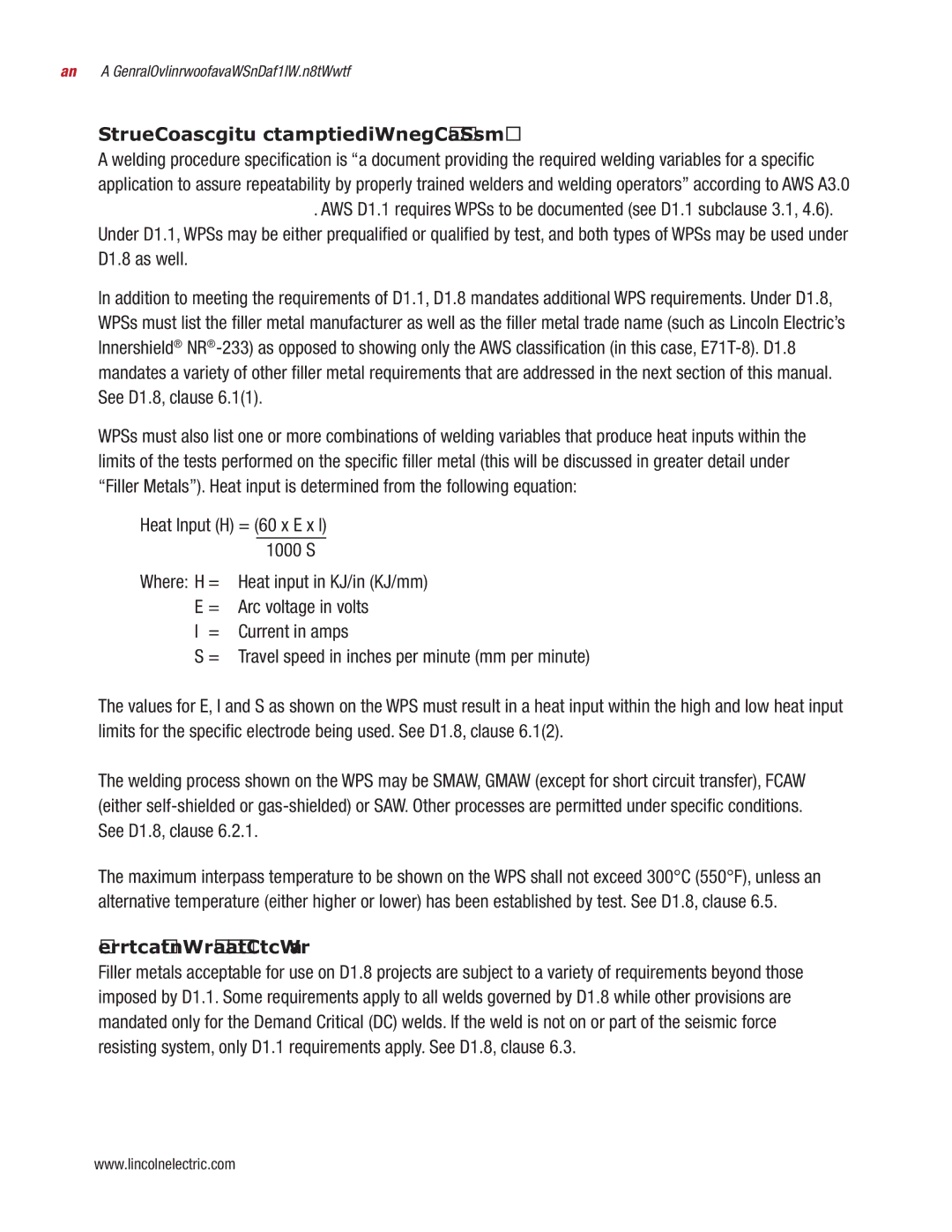 Lincoln Electric D1.8 manual Welding Procedure Specifications WPSs, Filler Metals General 