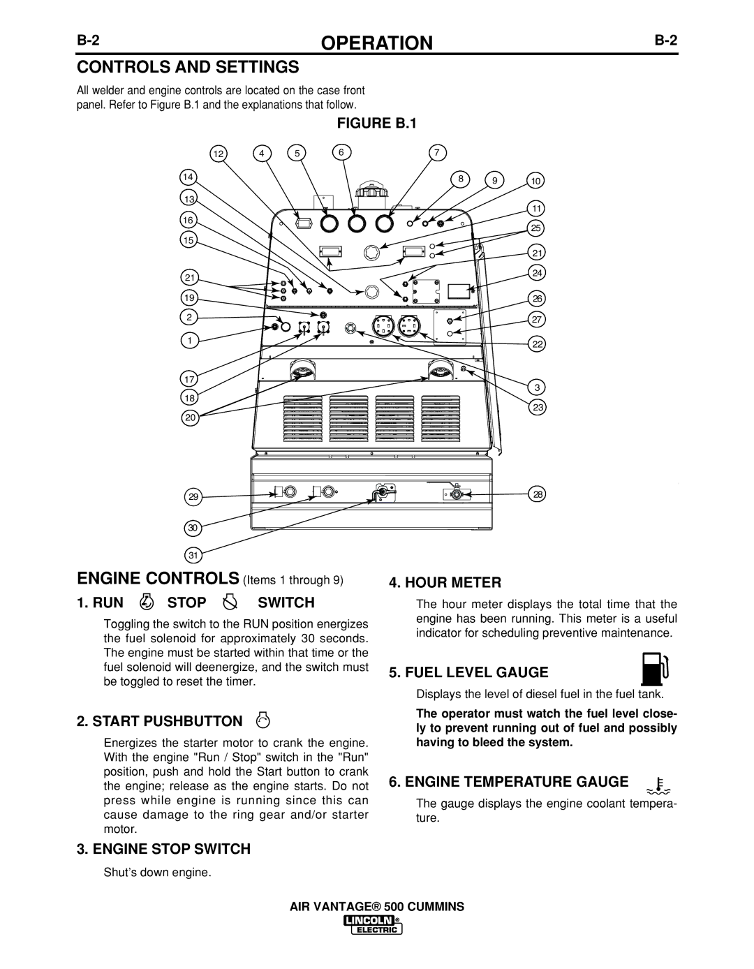 Lincoln Electric IM10041 manual Controls and Settings 