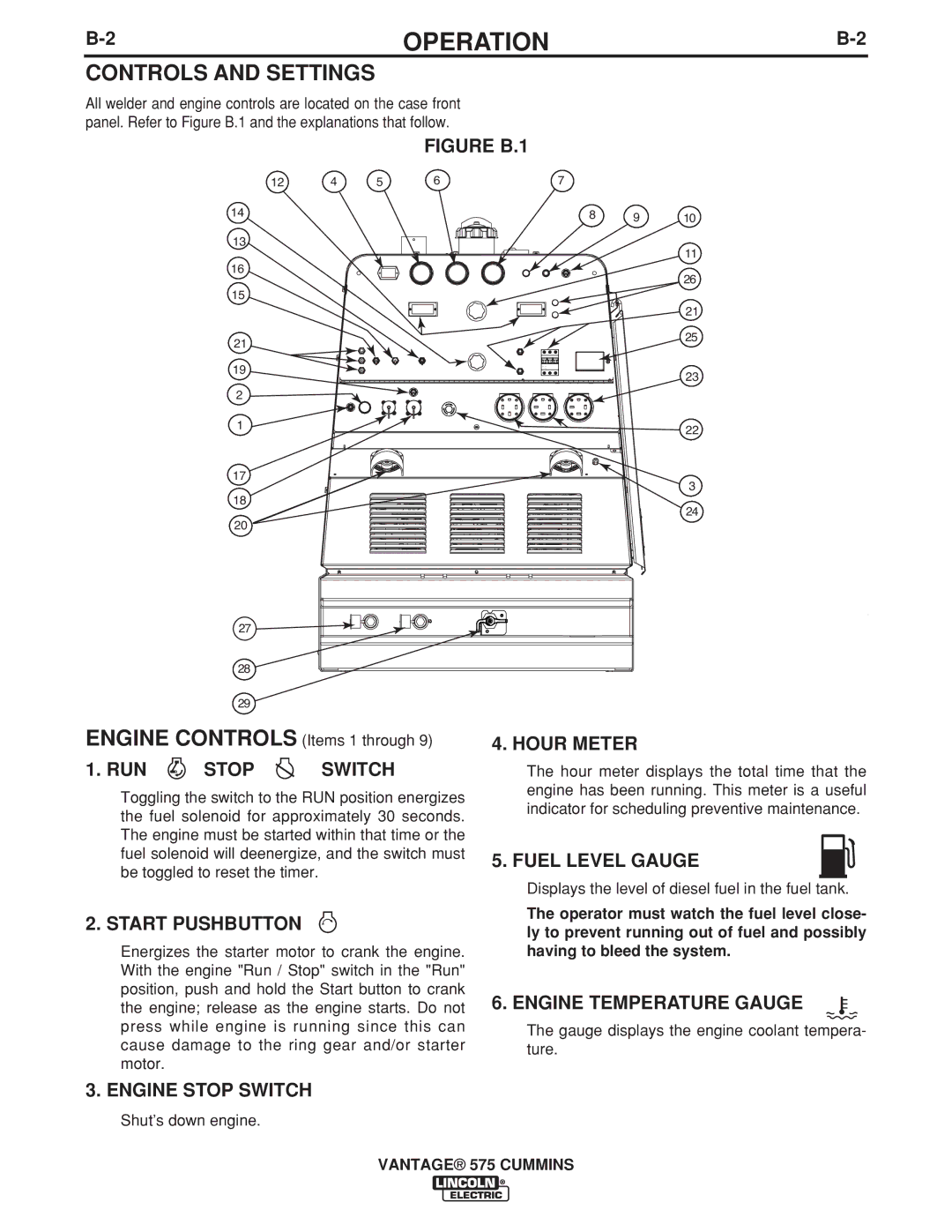 Lincoln Electric IM10044 manual Controls and Settings 