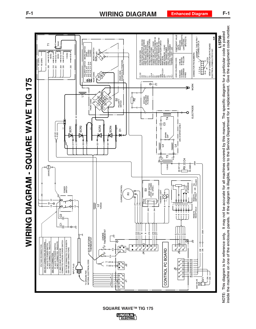 Lincoln Electric IM10059 manual Wiring Diagram, Enhanced Diagram 