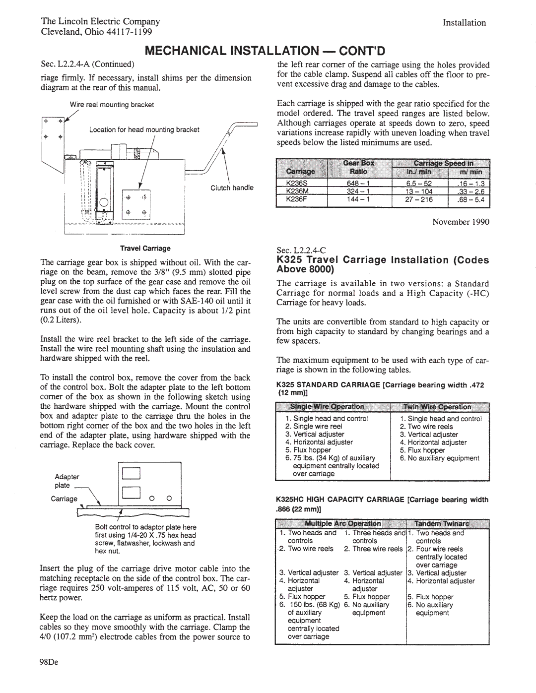 Lincoln Electric IM278-D manual 