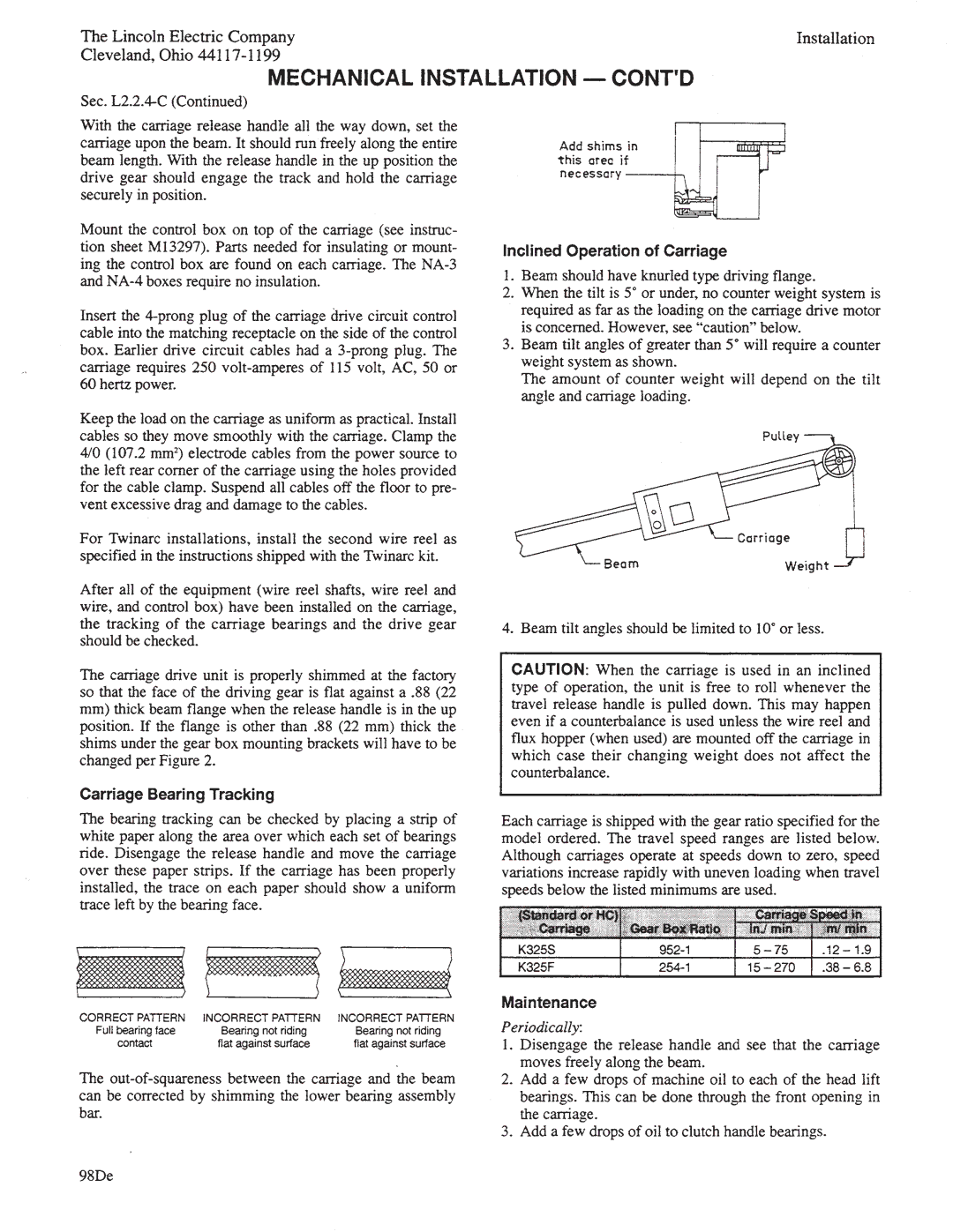 Lincoln Electric IM278-D manual 