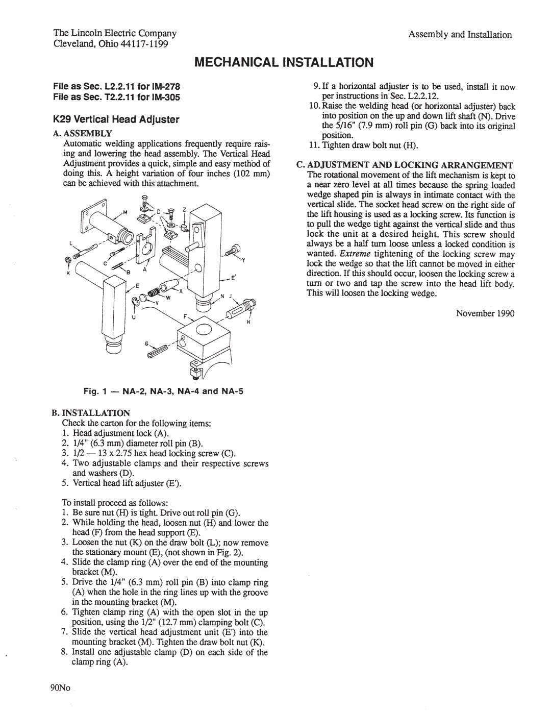 Lincoln Electric IM278-D manual 