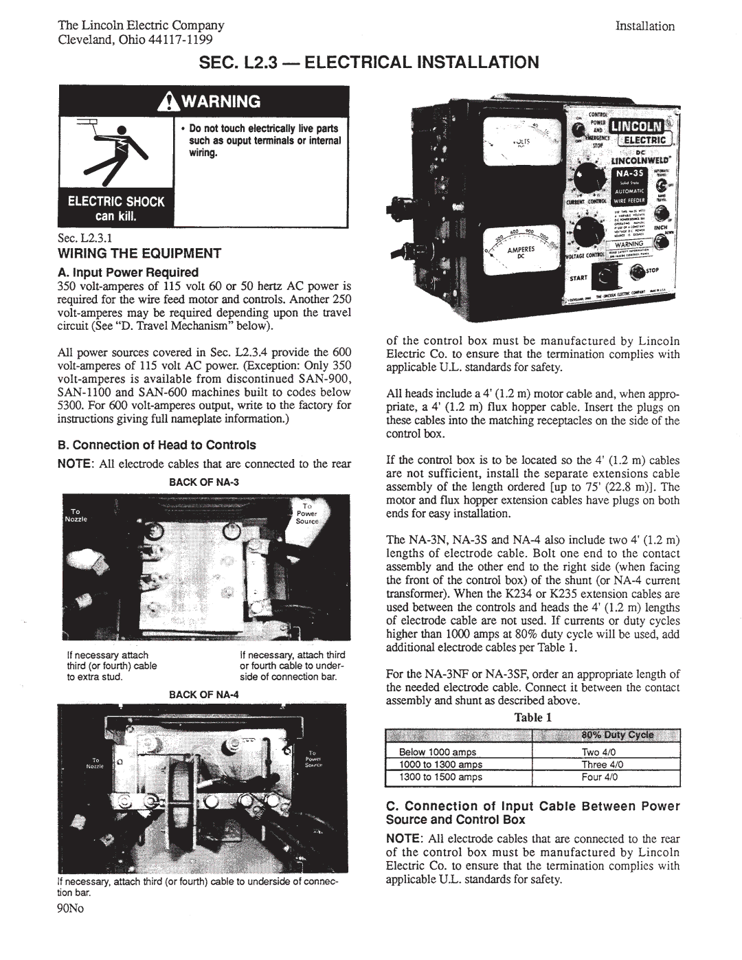 Lincoln Electric IM278-D manual 