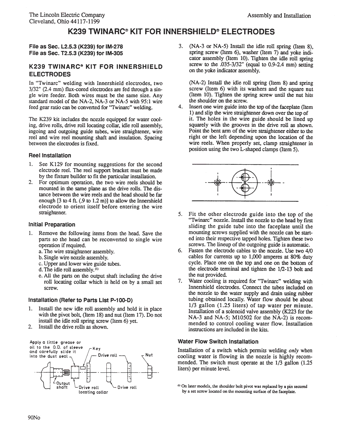 Lincoln Electric IM278-D manual 