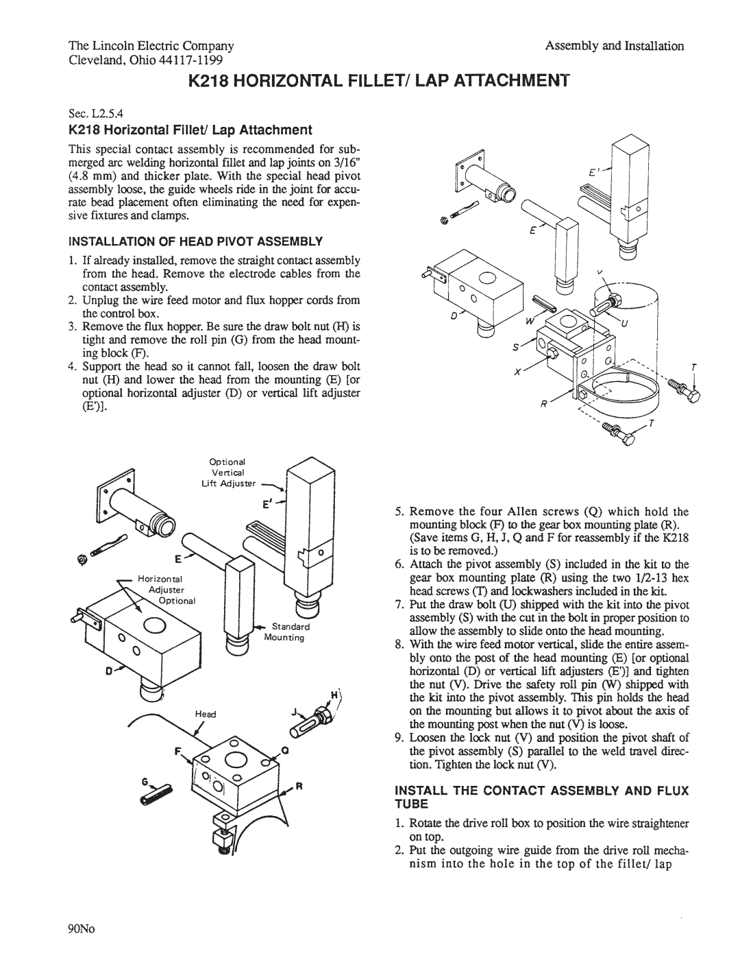 Lincoln Electric IM278-D manual 