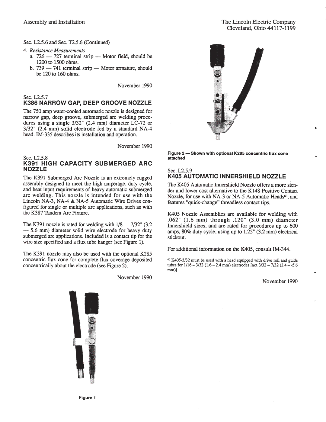 Lincoln Electric IM278-D manual 