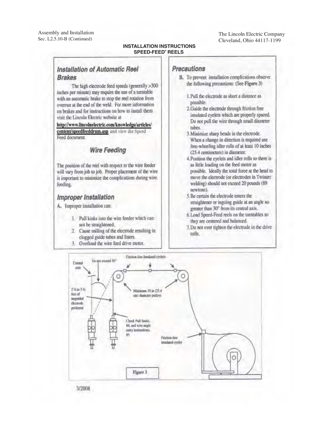 Lincoln Electric IM278-D manual Assembly and Installation Lincoln Electric Company 