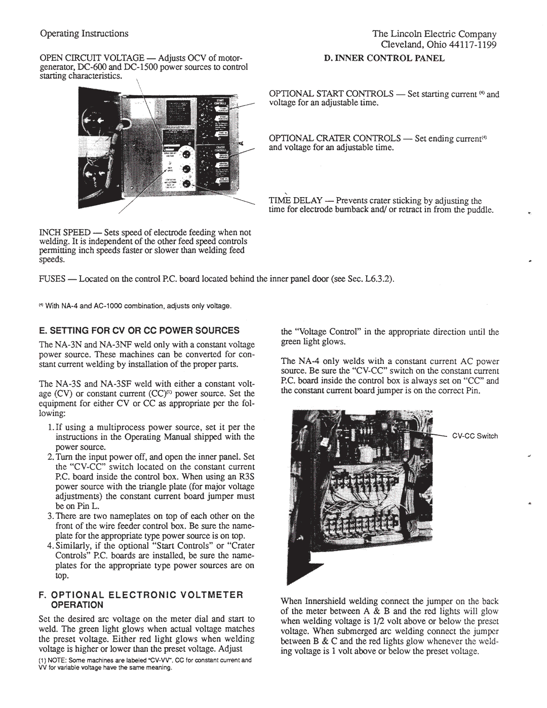 Lincoln Electric IM278-D manual 