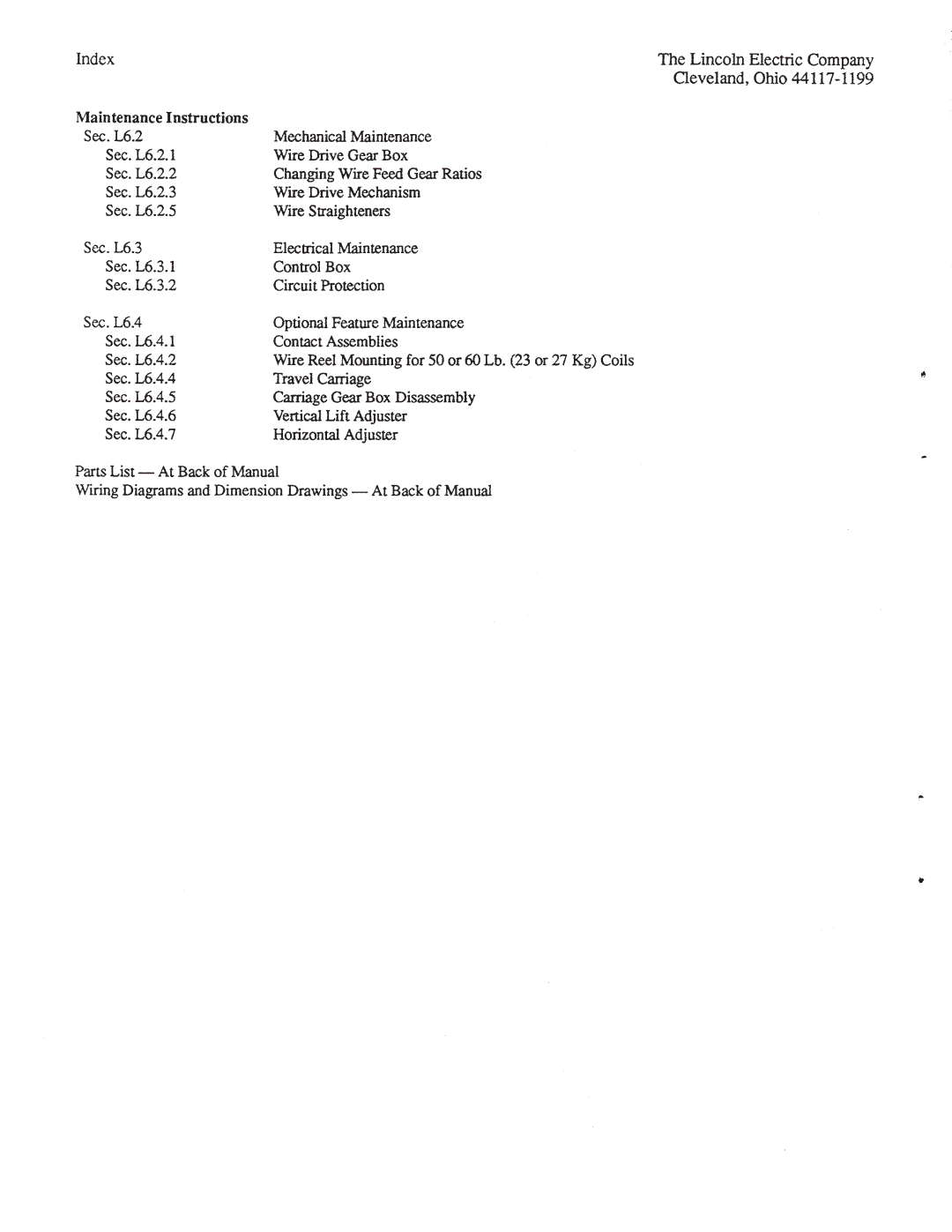 Lincoln Electric IM278-D manual 