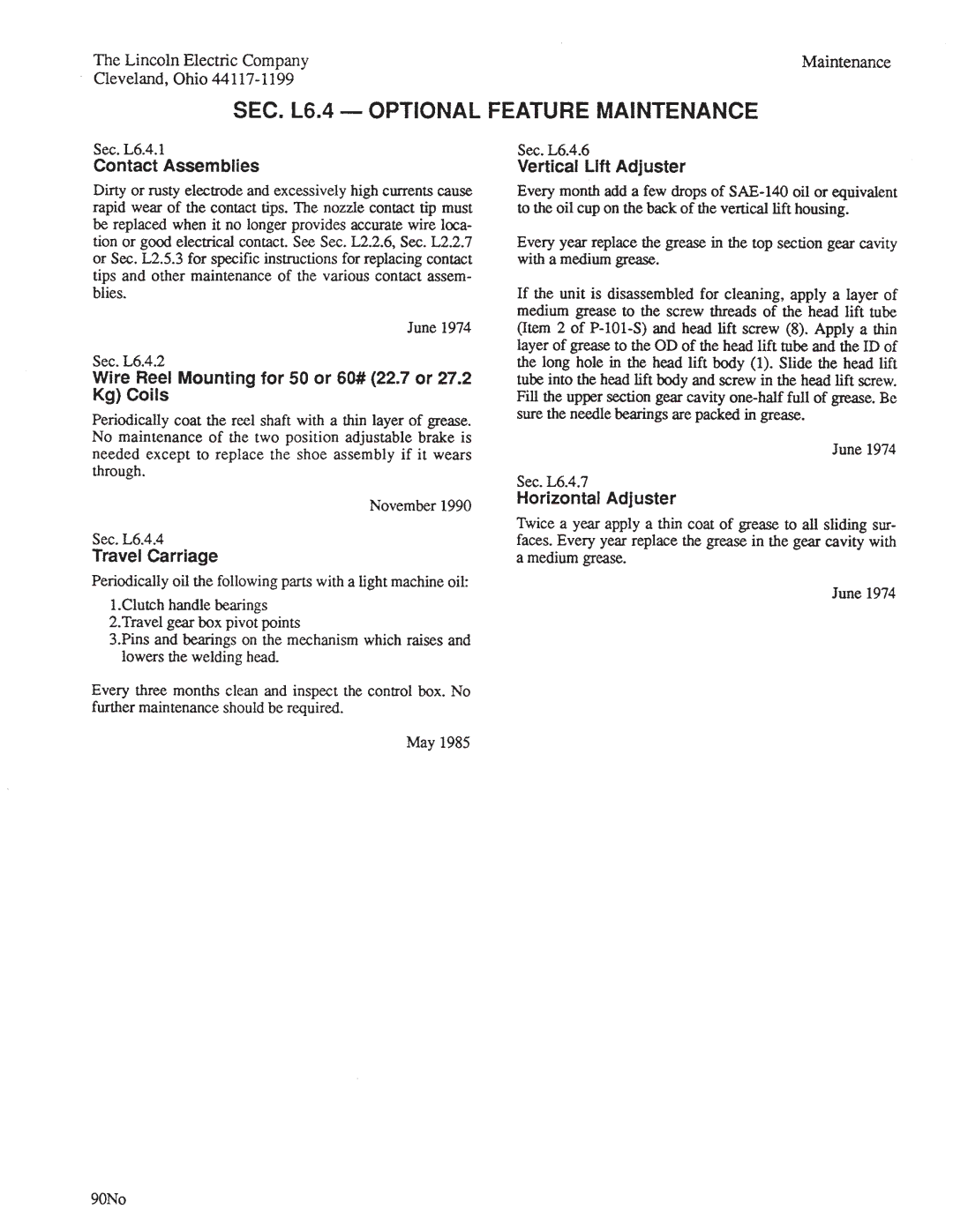 Lincoln Electric IM278-D manual 