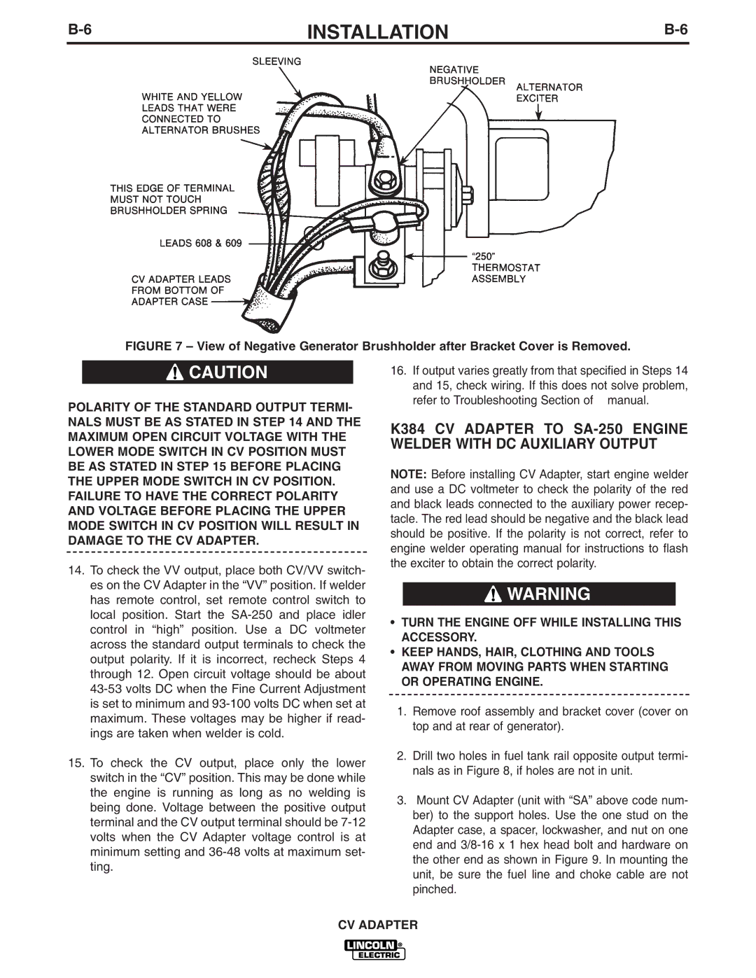 Lincoln Electric IM309-D Refer to Troubleshooting Section of manual 