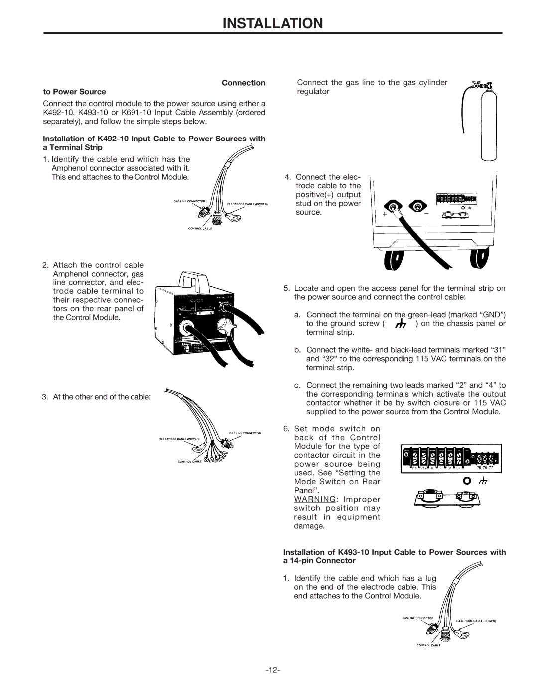 Lincoln Electric IM398 manual Connection To Power Source 