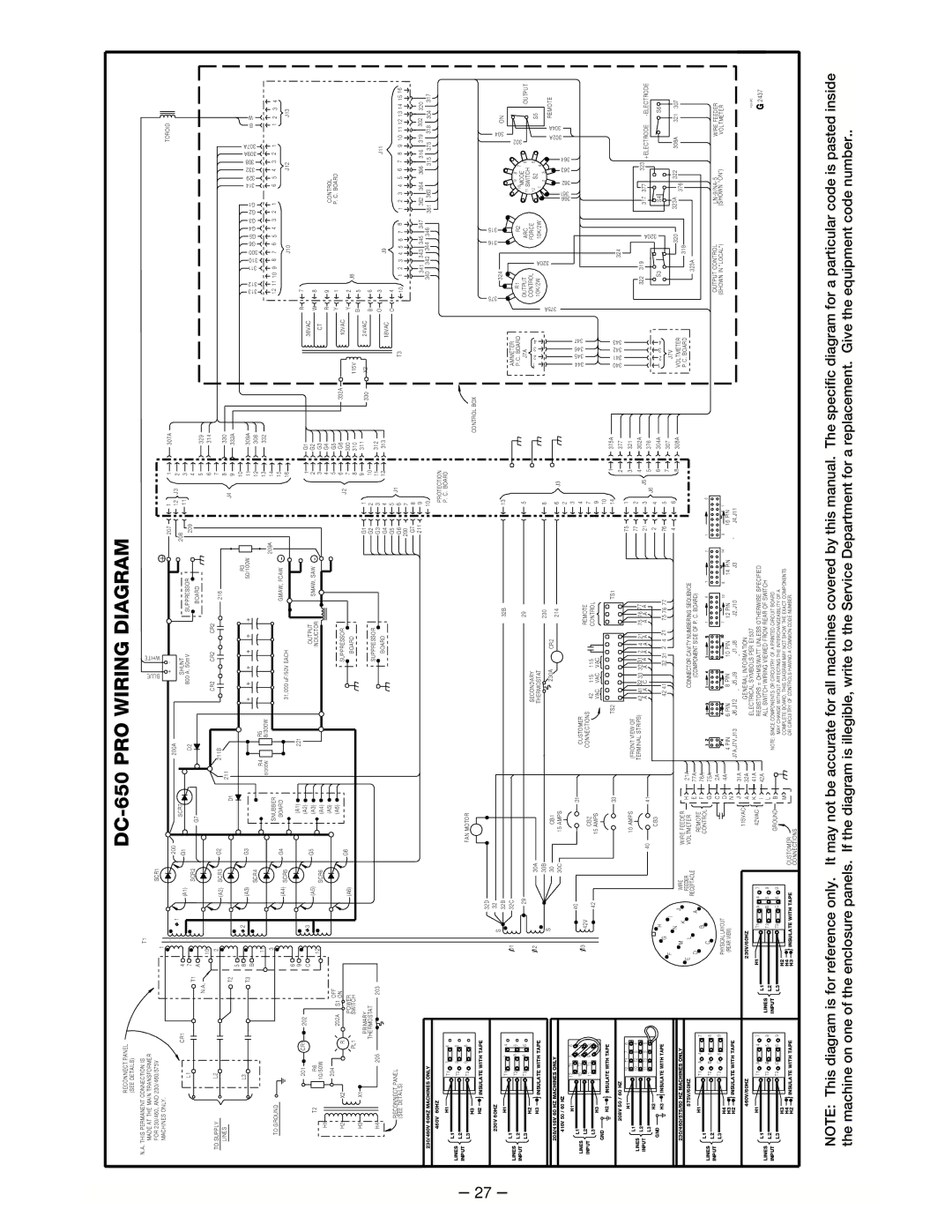 Lincoln Electric IM463-A manual DC-650 PRO Wiring Diagram 