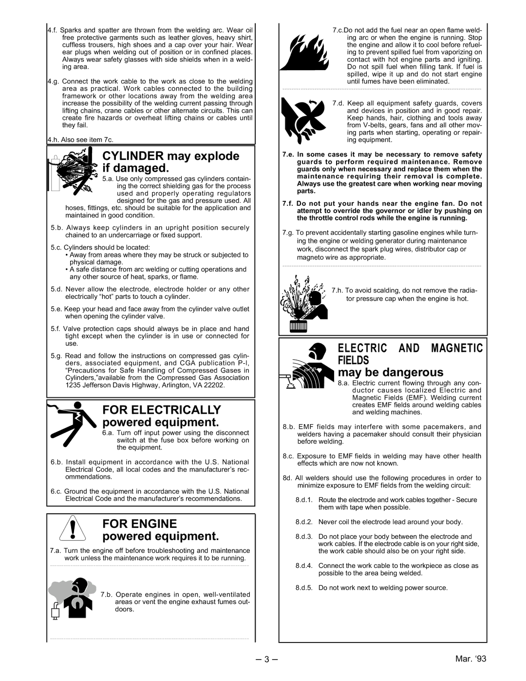 Lincoln Electric IM526-B manual Electric and Magnetic Fields 