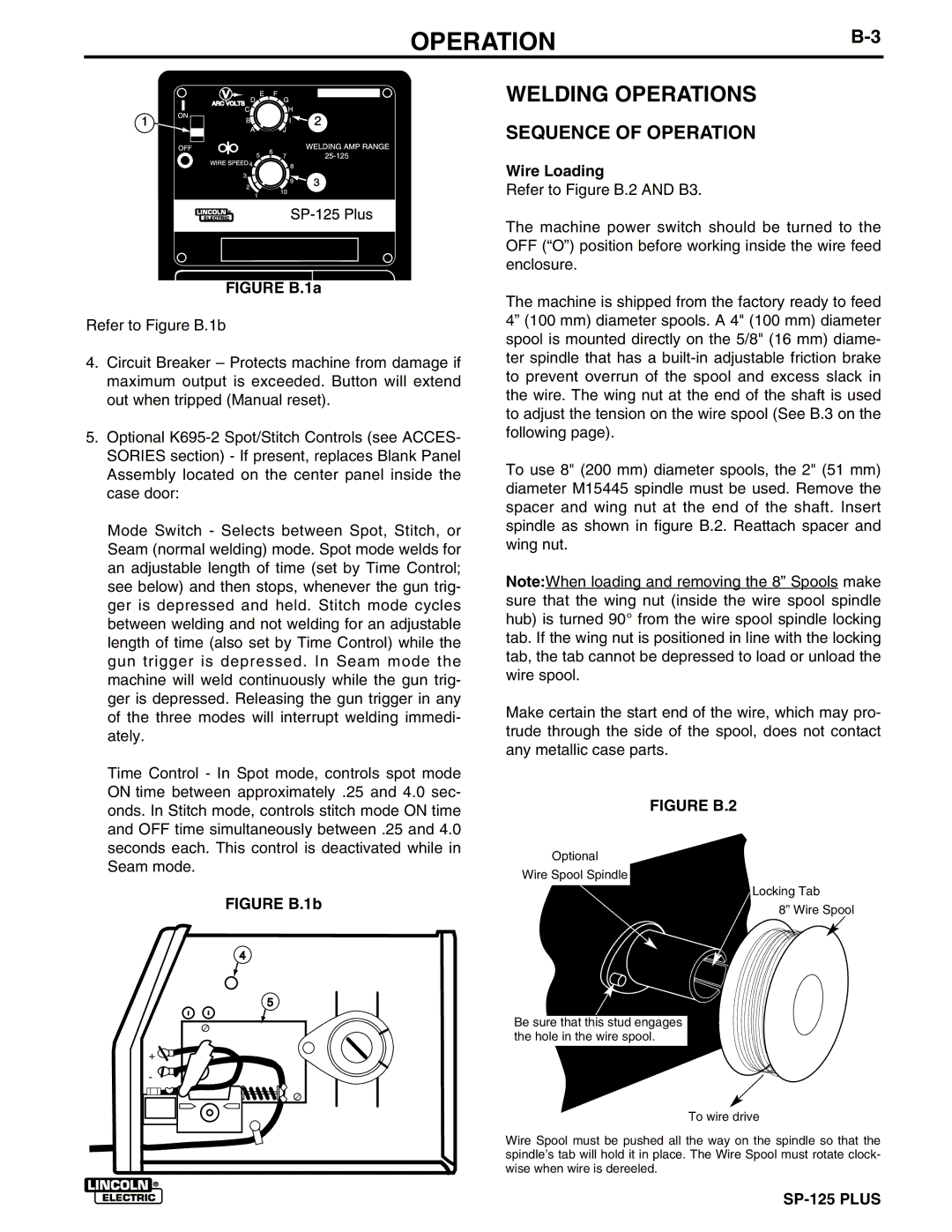 Lincoln Electric IM536-D manual Welding Operations, Sequence of Operation, Wire Loading 