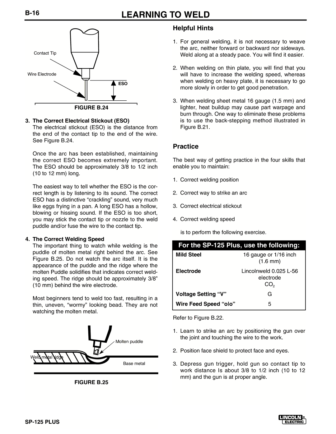 Lincoln Electric IM536-D manual Figure B.24 