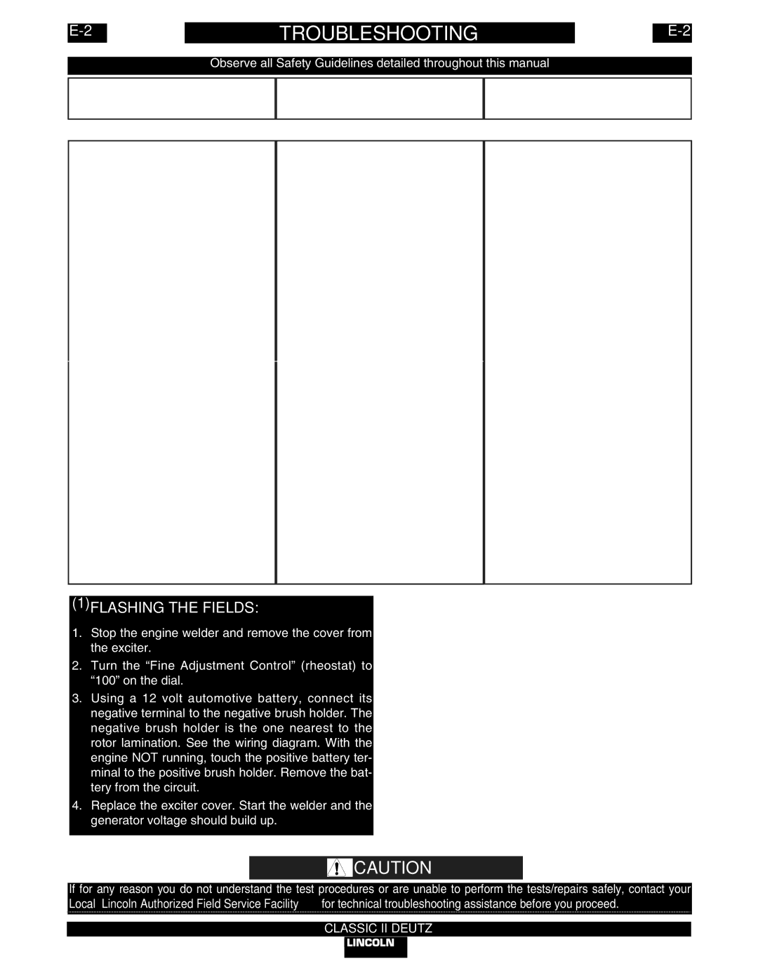 Lincoln Electric IM553-C manual Troubleshooting, Problems 