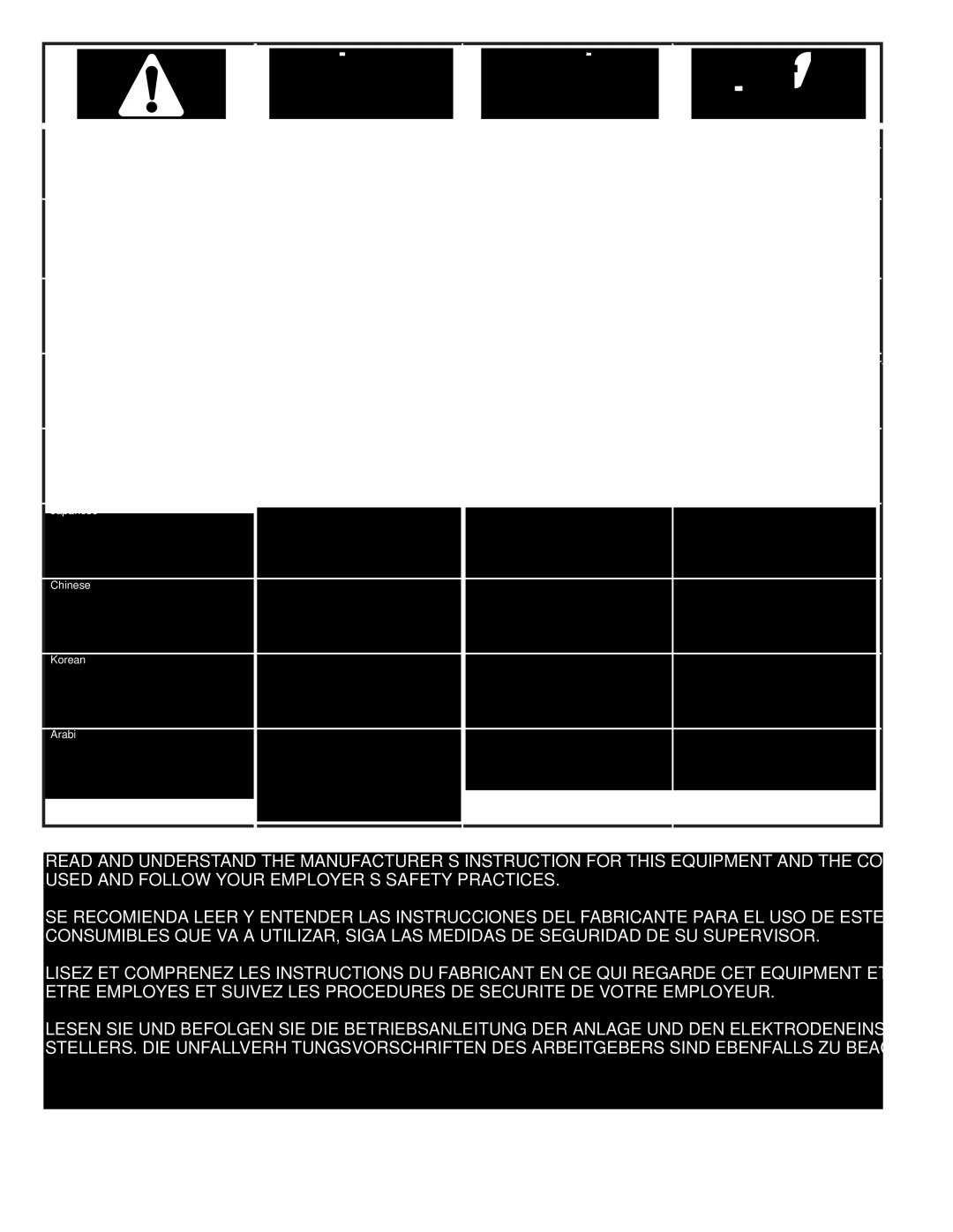 Lincoln Electric IM553-C manual Precaucion 