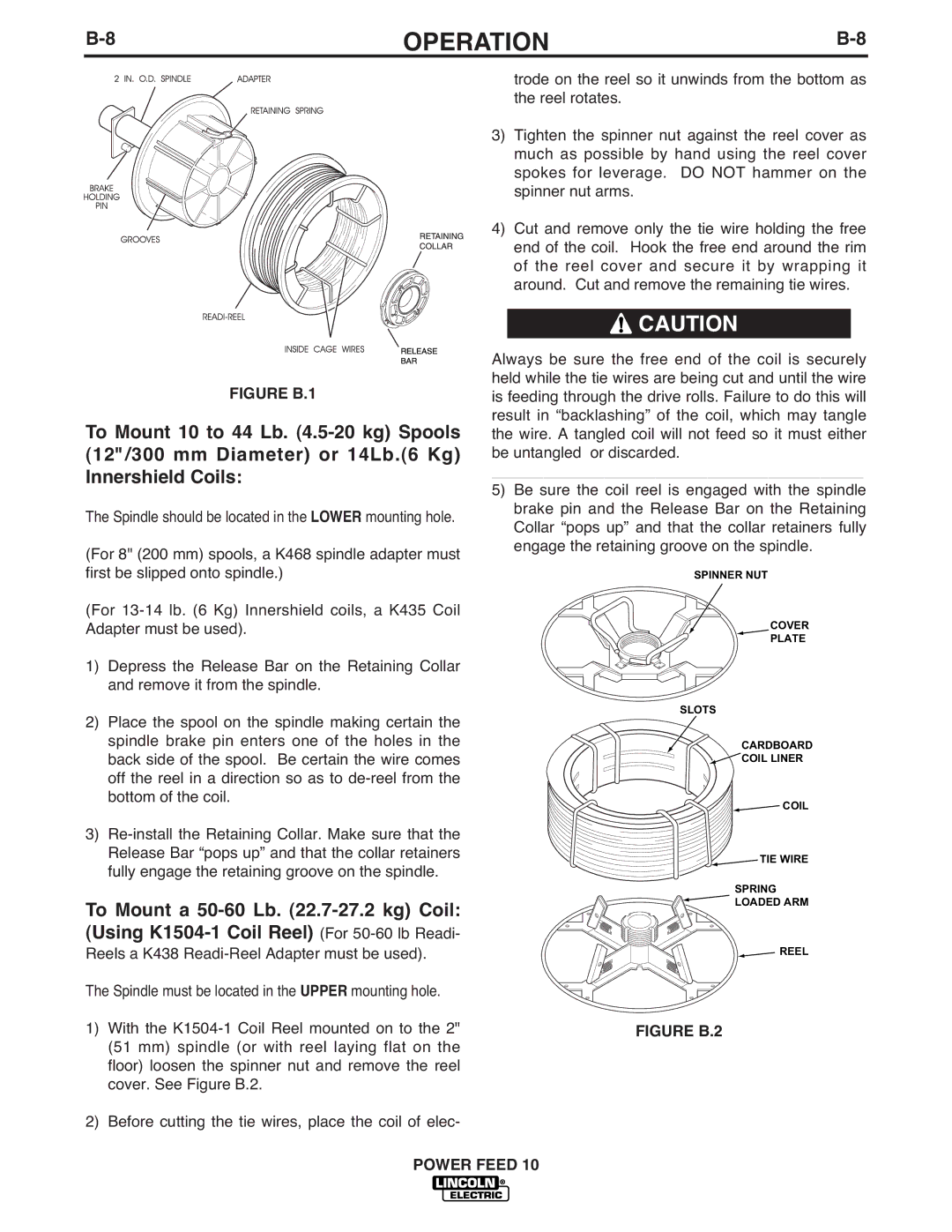 Lincoln Electric IM584-D manual Figure B.1 