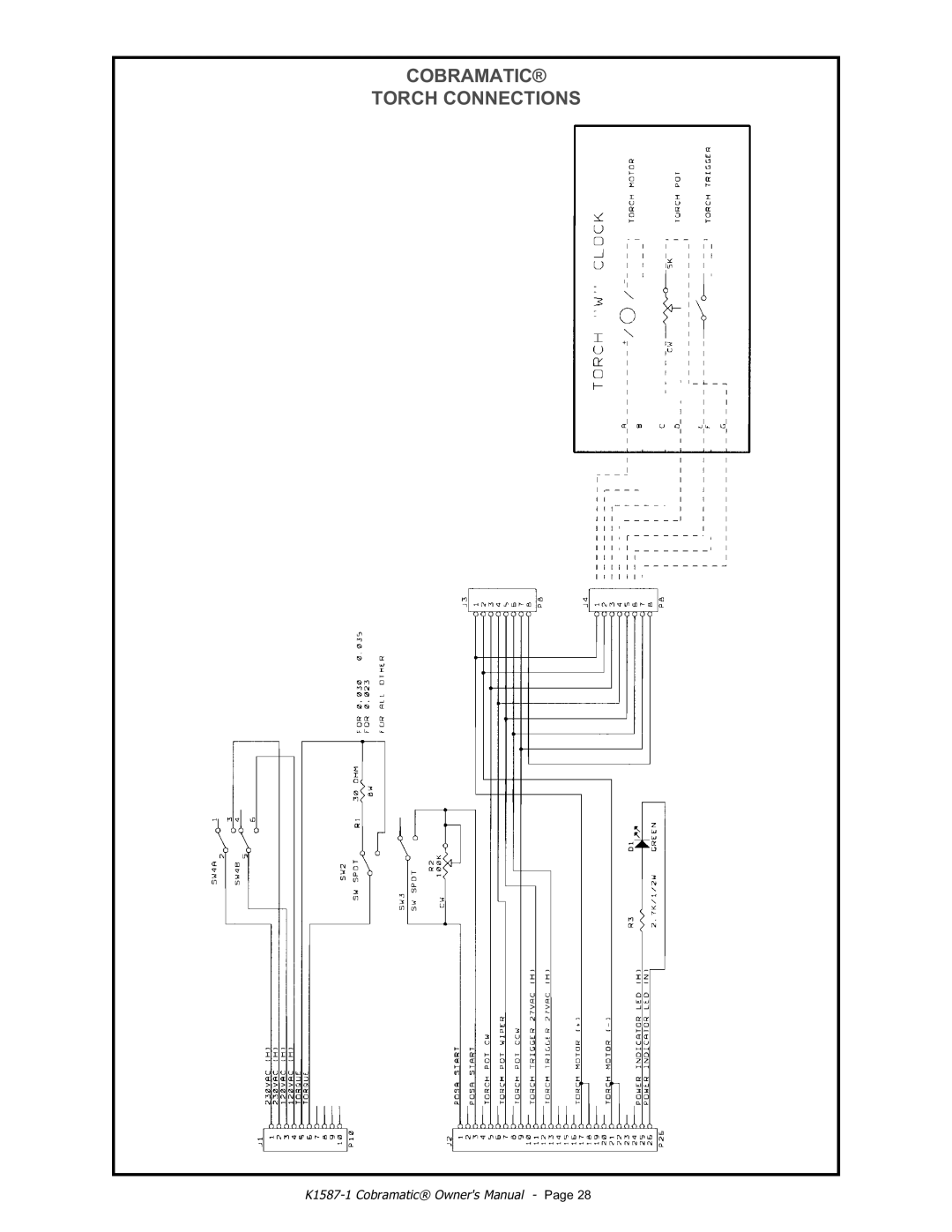 Lincoln Electric IM597 manual Cobramatic Torch Connections 