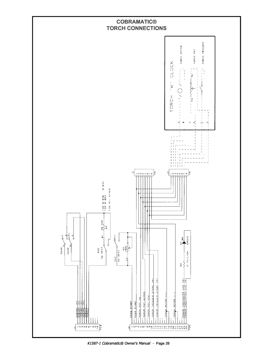 Lincoln Electric IM597 manual Cobramatic Torch Connections, K1587-1 Cobramatic Owners Manual - Page 