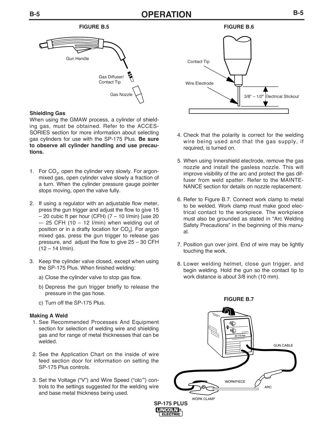 Lincoln Electric IM610-A manual Shielding Gas, Making a Weld 