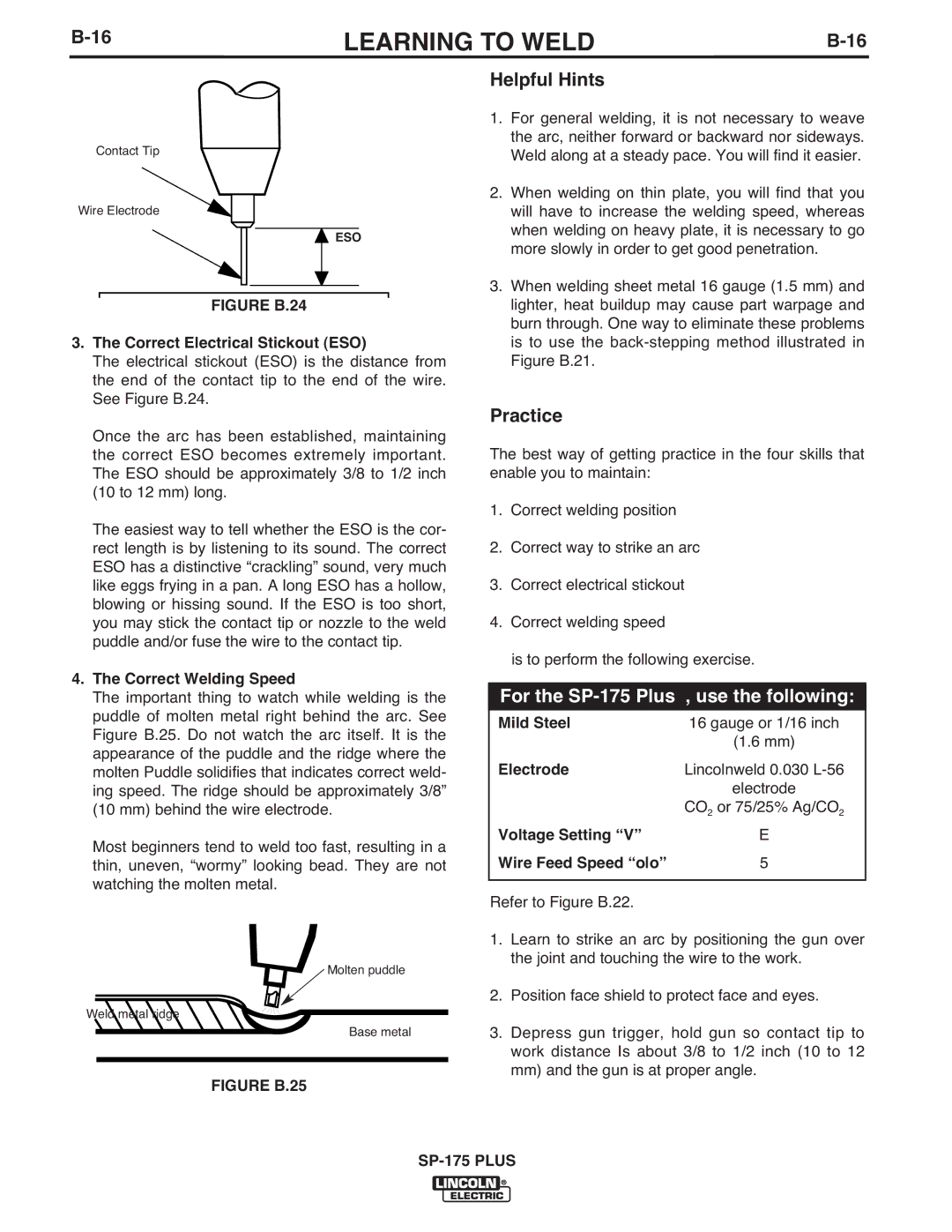 Lincoln Electric IM610-A manual Figure B.24 