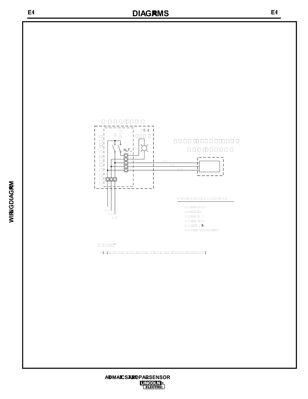 Lincoln Electric IM628 manual Diagrams, Wiring Diagram 