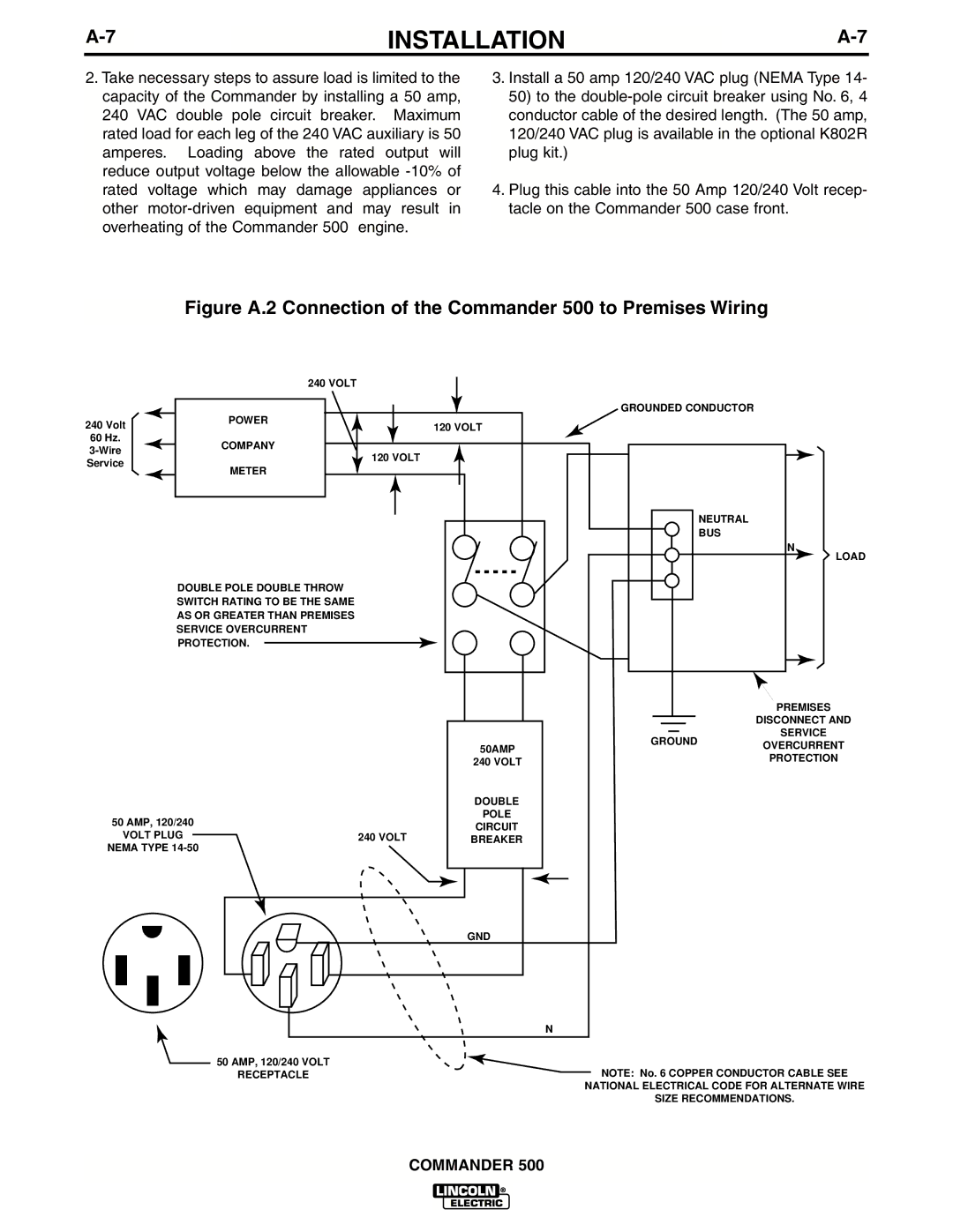 Lincoln Electric IM644-A manual Power 