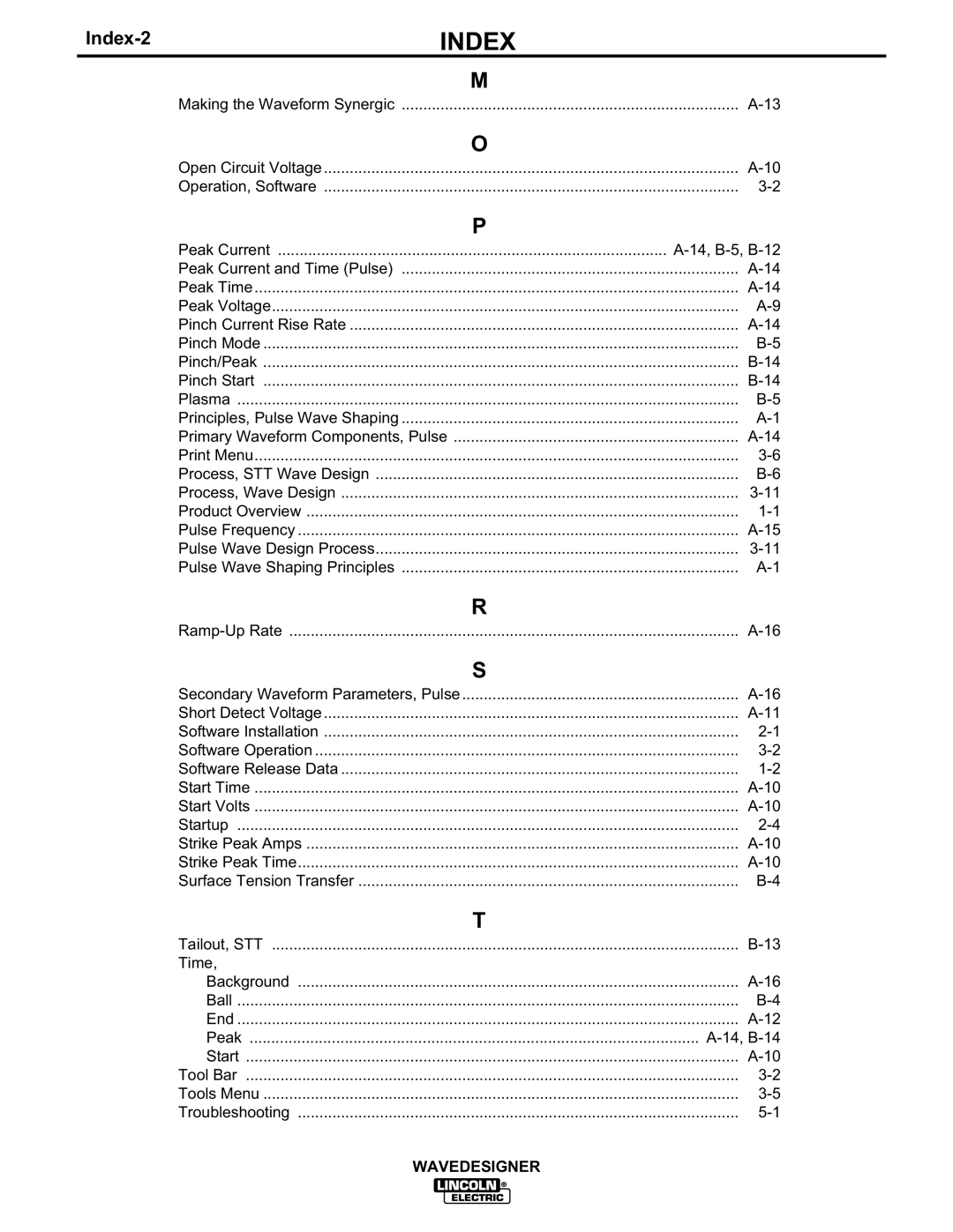 Lincoln Electric IM649 manual Index-2 