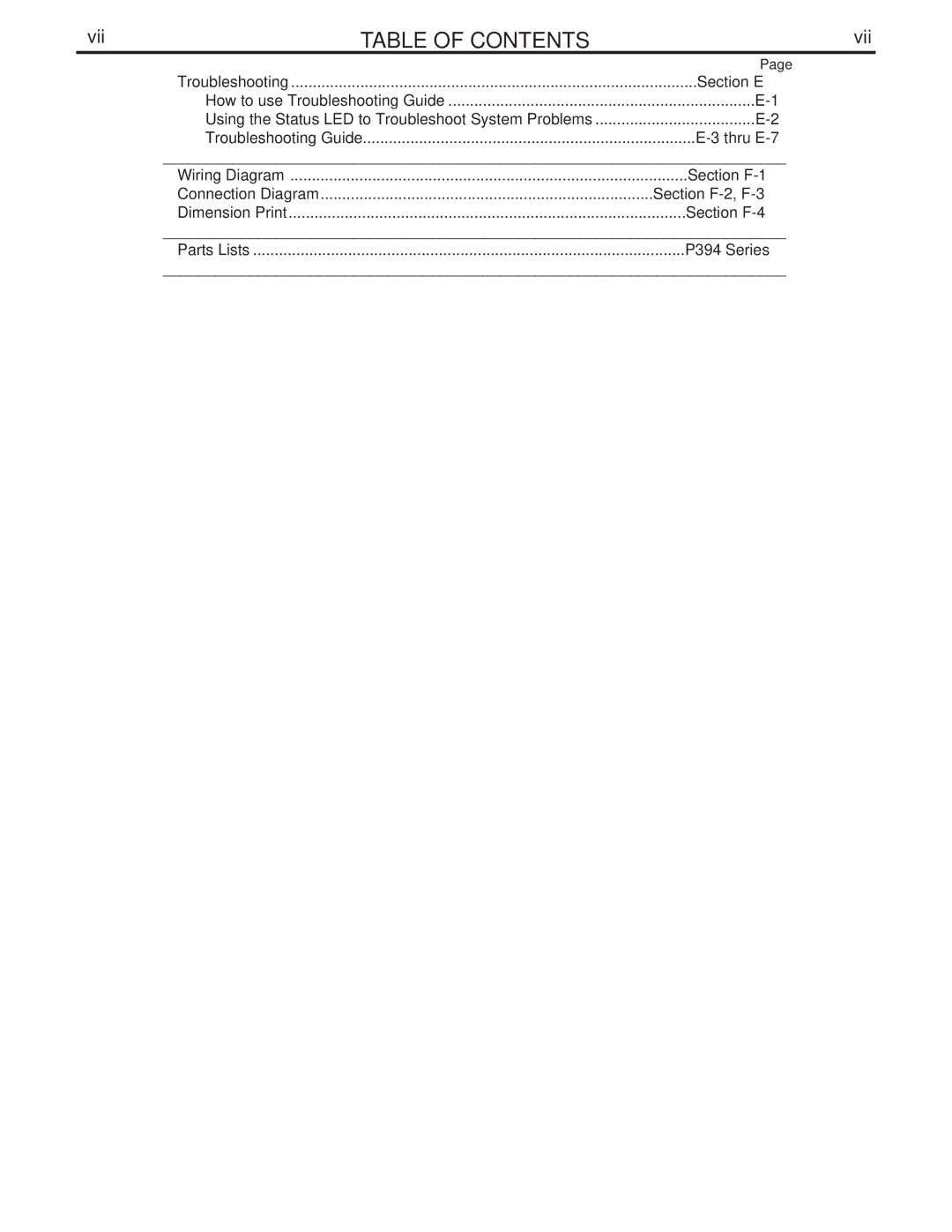 Lincoln Electric IM716 manual Table of Contents 