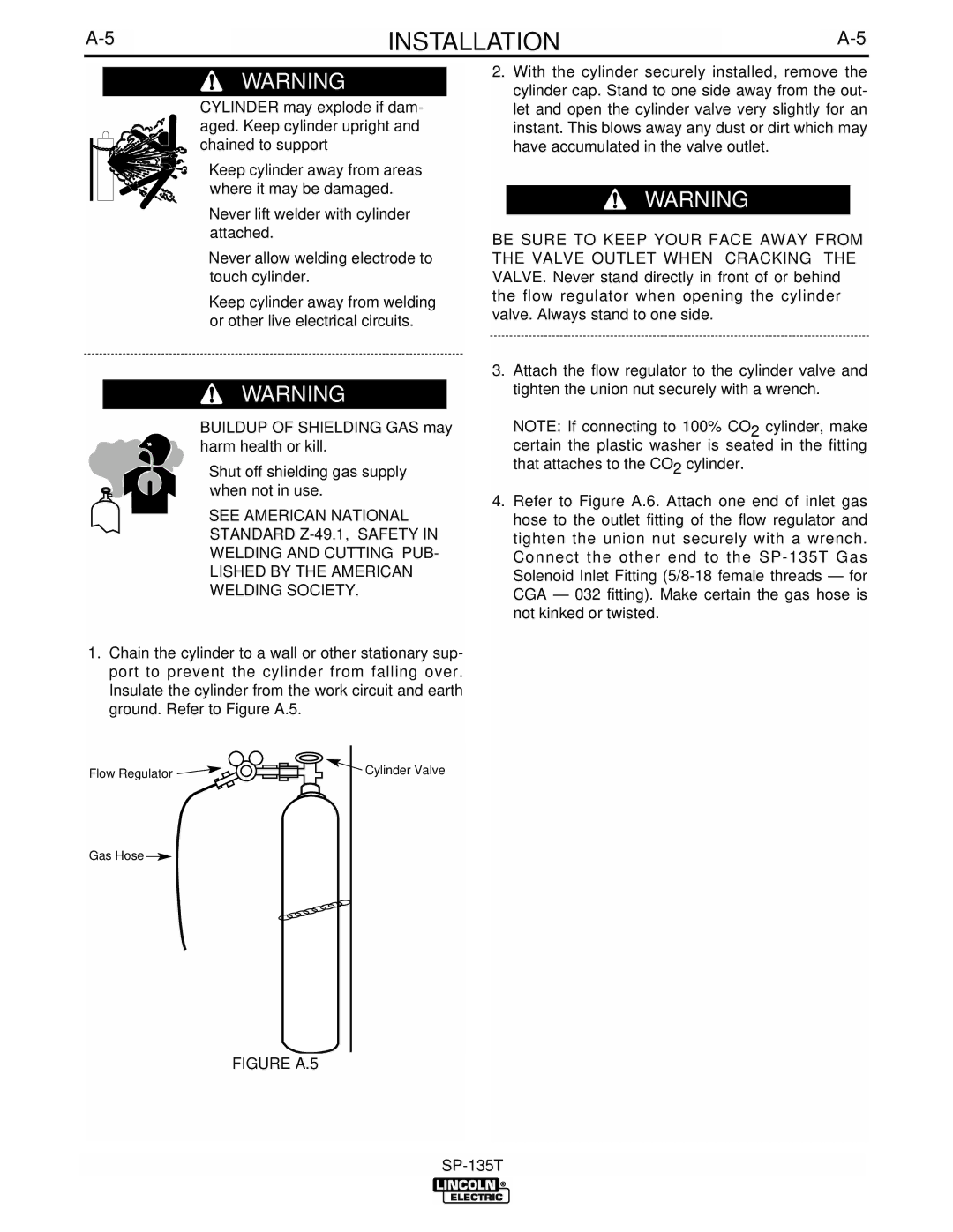 Lincoln Electric IM724 manual Figure A.5 