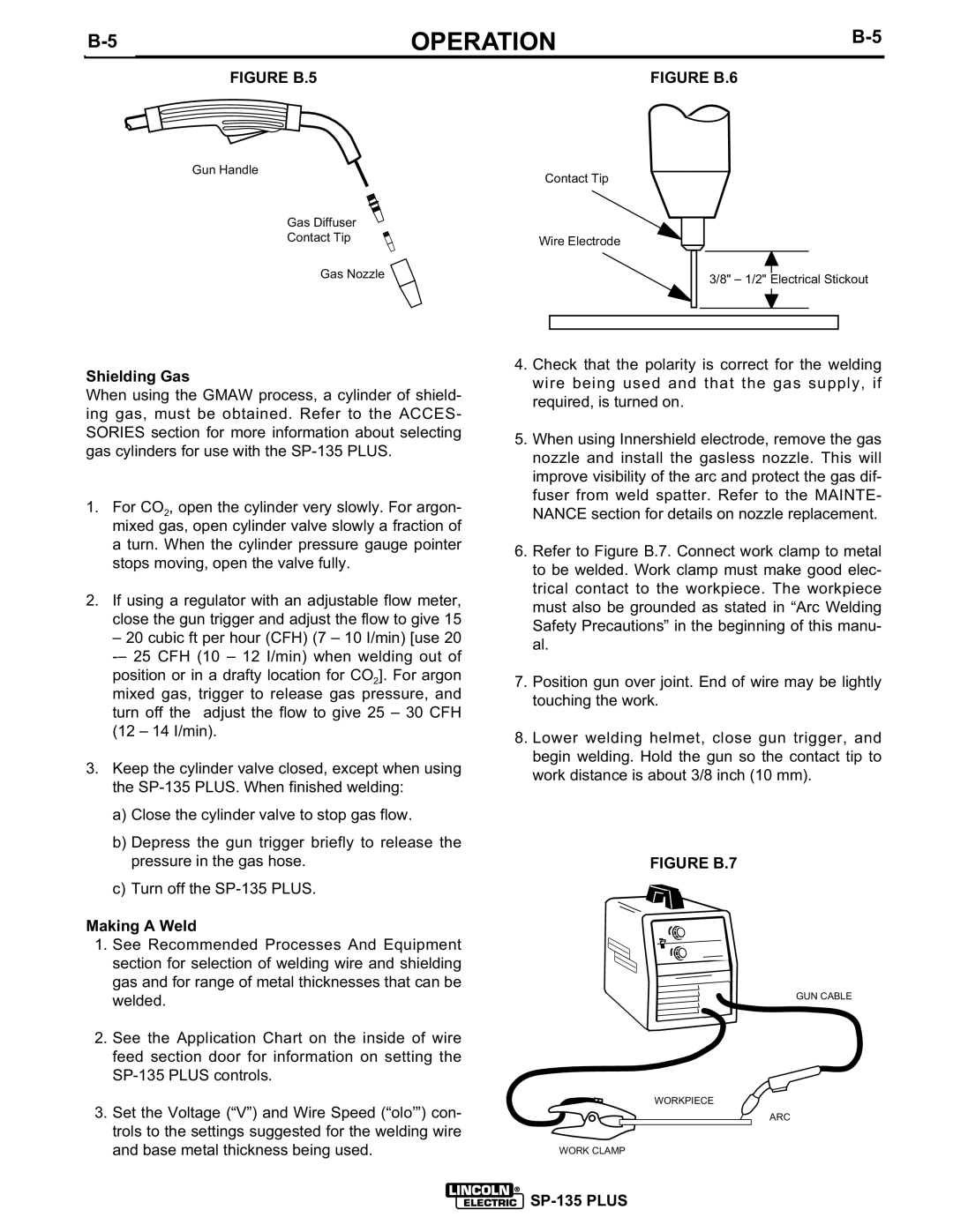 Lincoln Electric IM725 manual Shielding Gas, Making a Weld 