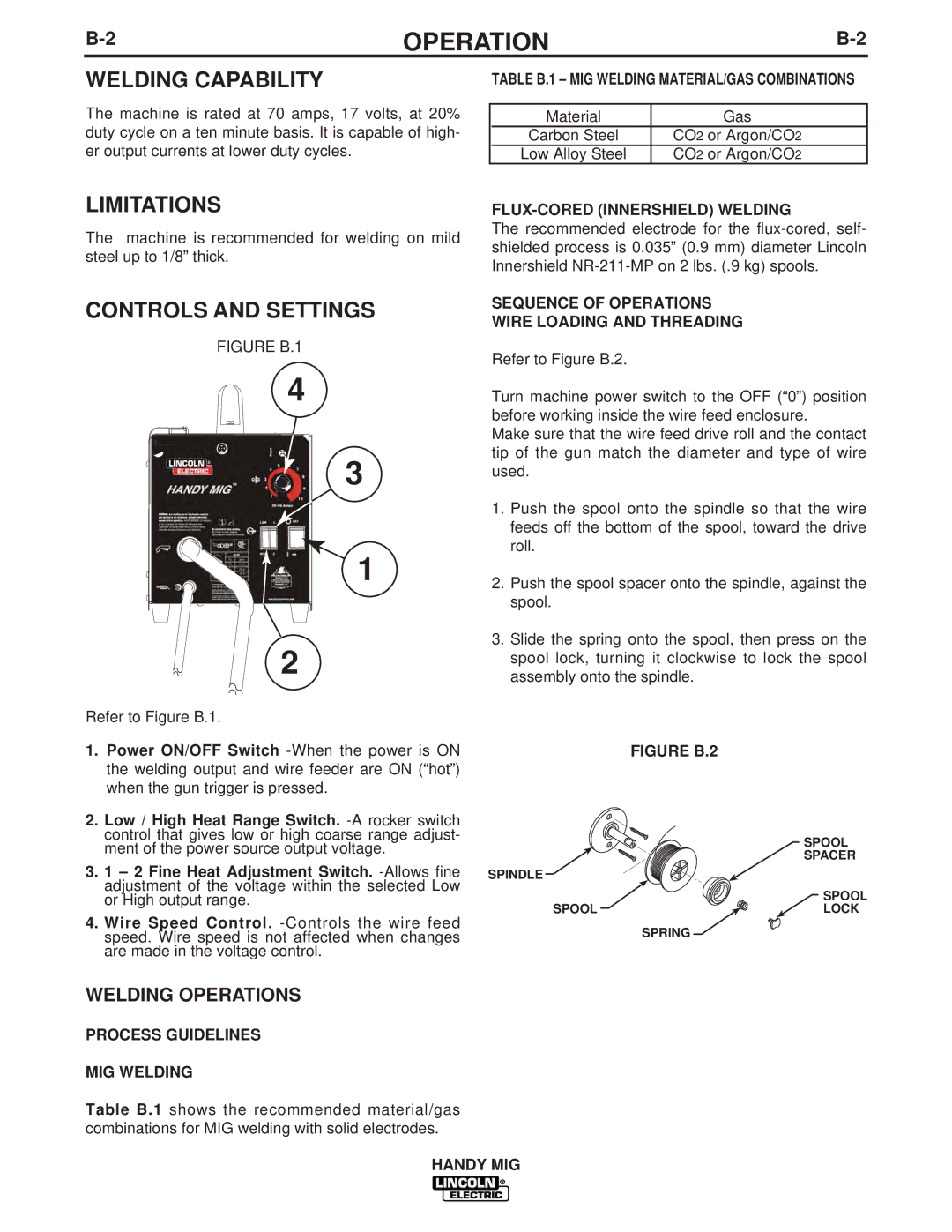 Lincoln Electric IM756-A manual Welding Capability, Limitations, Controls and Settings, Welding Operations 