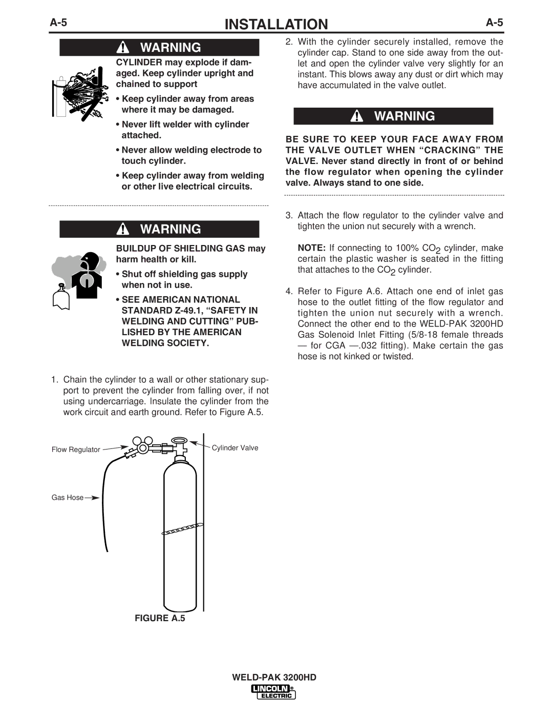 Lincoln Electric IM759, 3200HD manual Figure A.5 