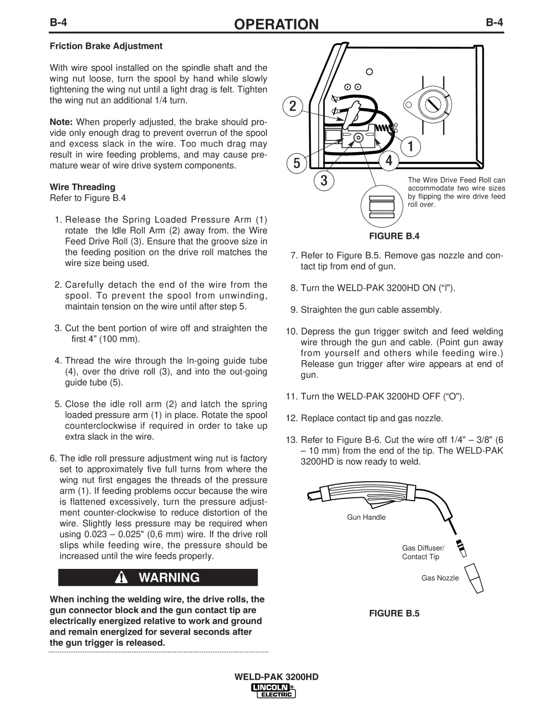 Lincoln Electric IM759, 3200HD manual Friction Brake Adjustment, Wire Threading 