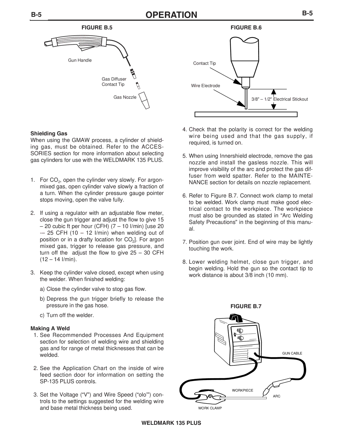 Lincoln Electric IM767 specifications Shielding Gas, Making a Weld 