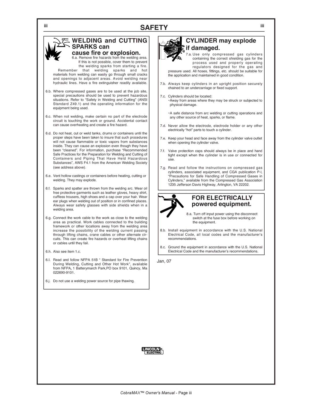 Lincoln Electric IM774 manual For Electrically 