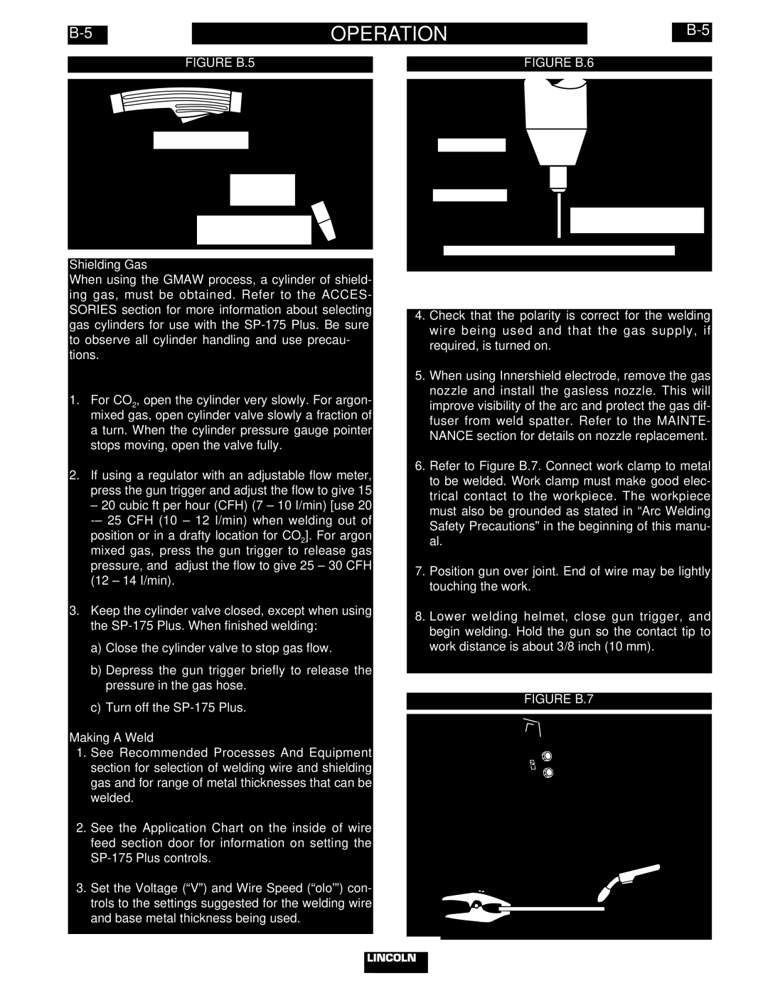 Lincoln Electric IM790 manual Shielding Gas, Making a Weld 