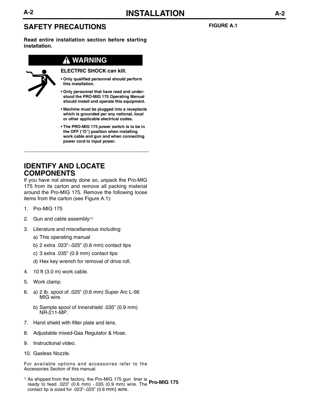 Lincoln Electric IM810 manual Safety Precautions, Identify and Locate Components 