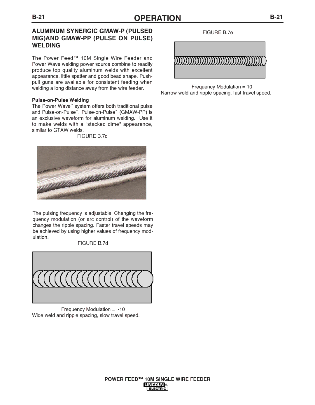 Lincoln Electric IM827-D manual Pulse-on-Pulse Welding 