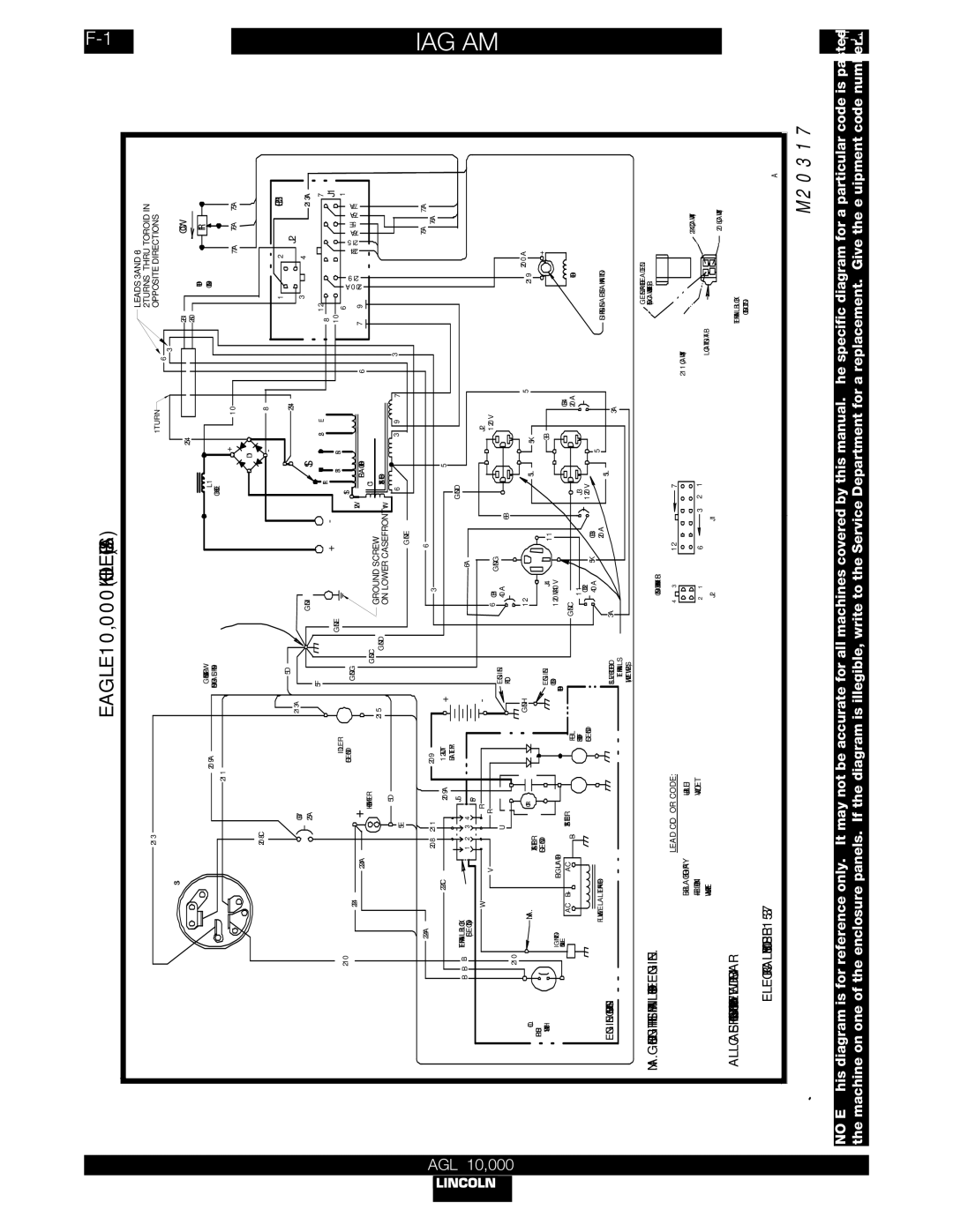 Lincoln Electric IM830 manual Diagrams, Eagle 10,000 Kohler CSA 