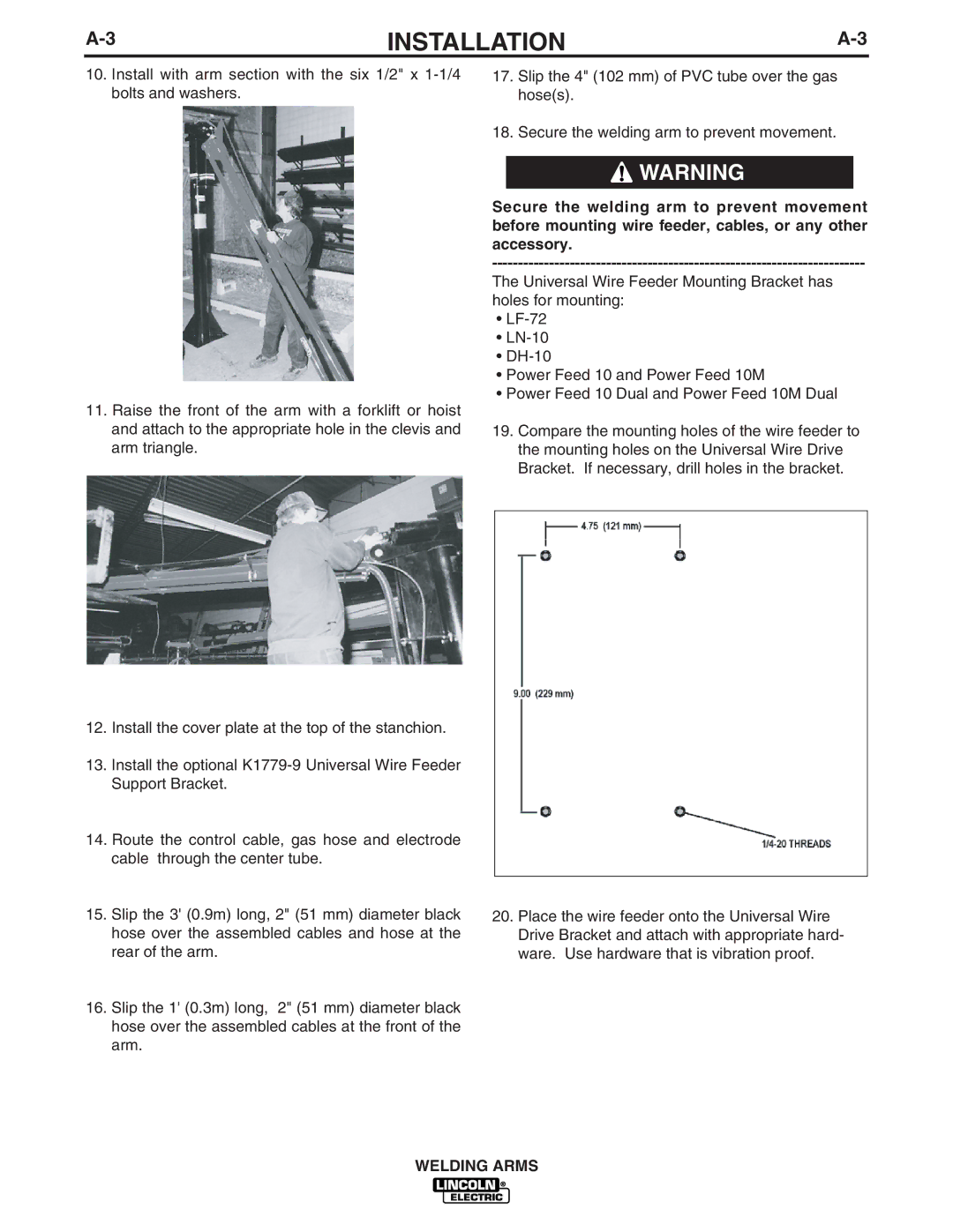 Lincoln Electric IM886 manual Installation 