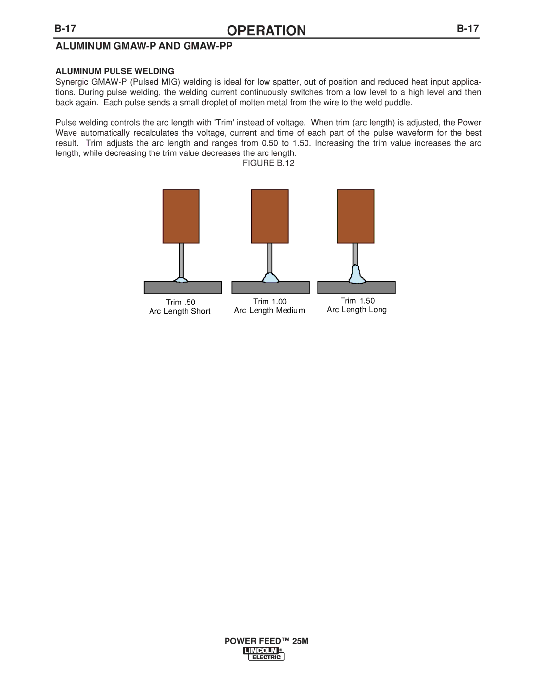 Lincoln Electric IM892-C manual Aluminum GMAW-P and GMAW-PP, Aluminum Pulse Welding 