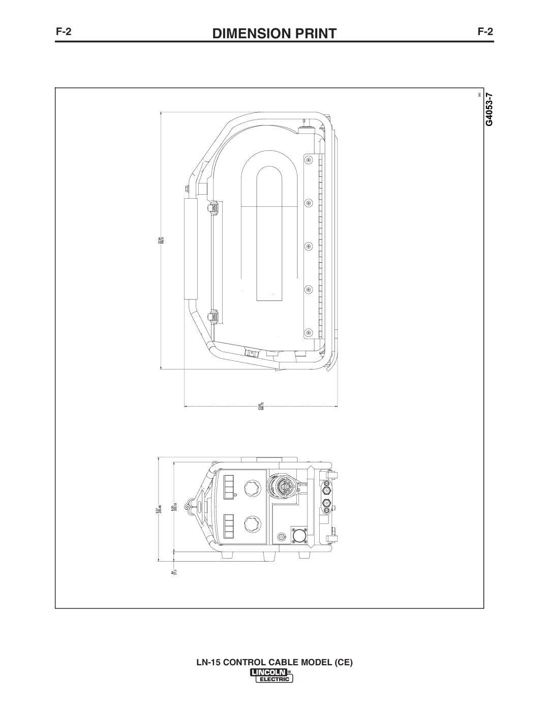 Lincoln Electric IM910 manual Dimension Print 