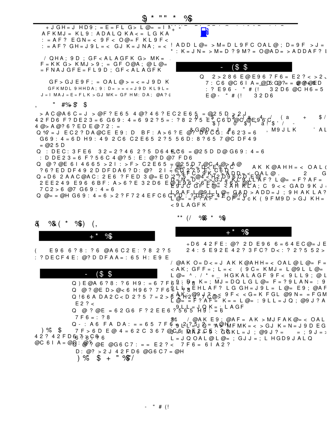 Lincoln Electric IM927 manual PRE-OPERATION Service, Gasoline Fuel only, Vehicle Mounting, Battery Connections 