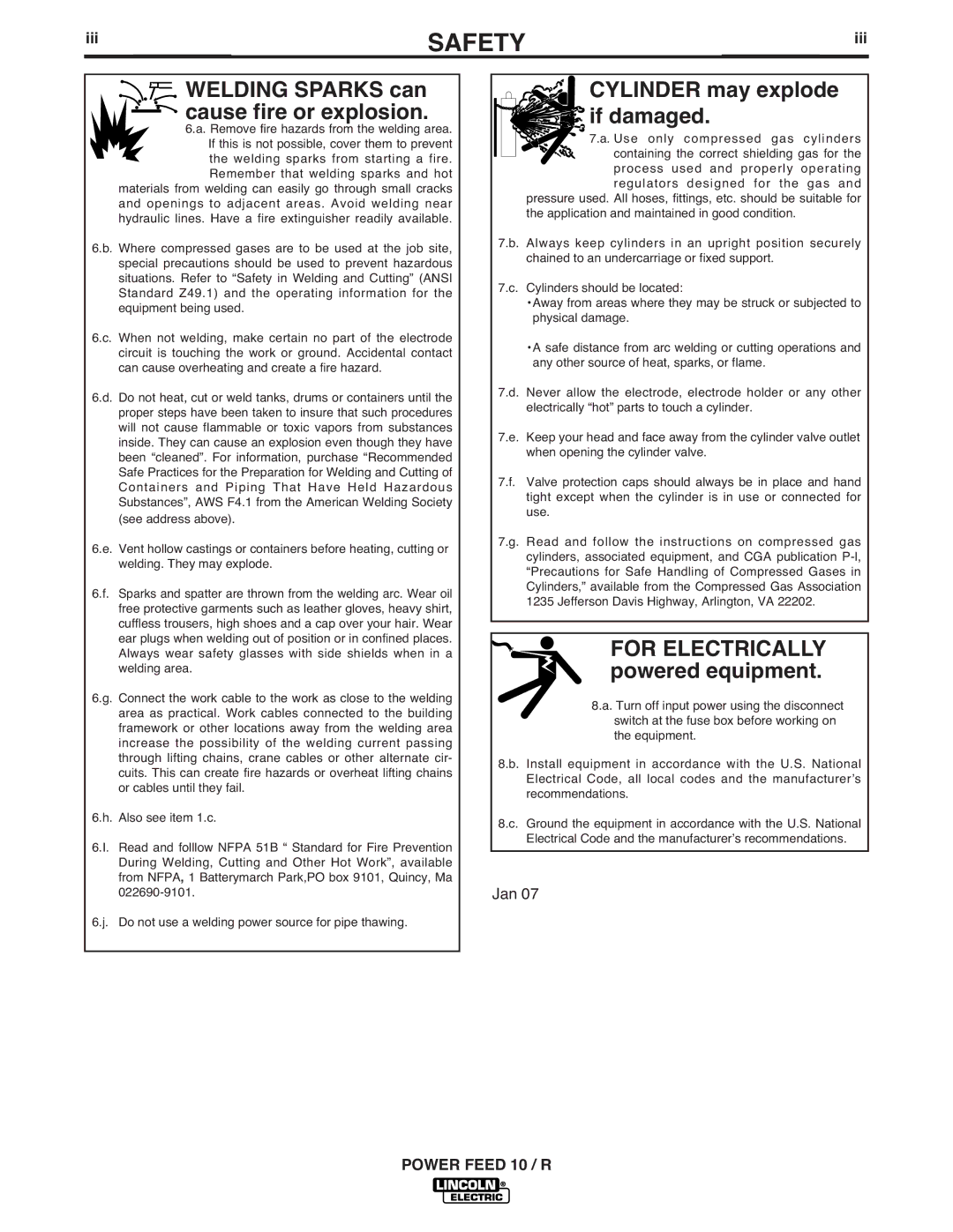 Lincoln Electric K1780-1 manual For Electrically, Iii 